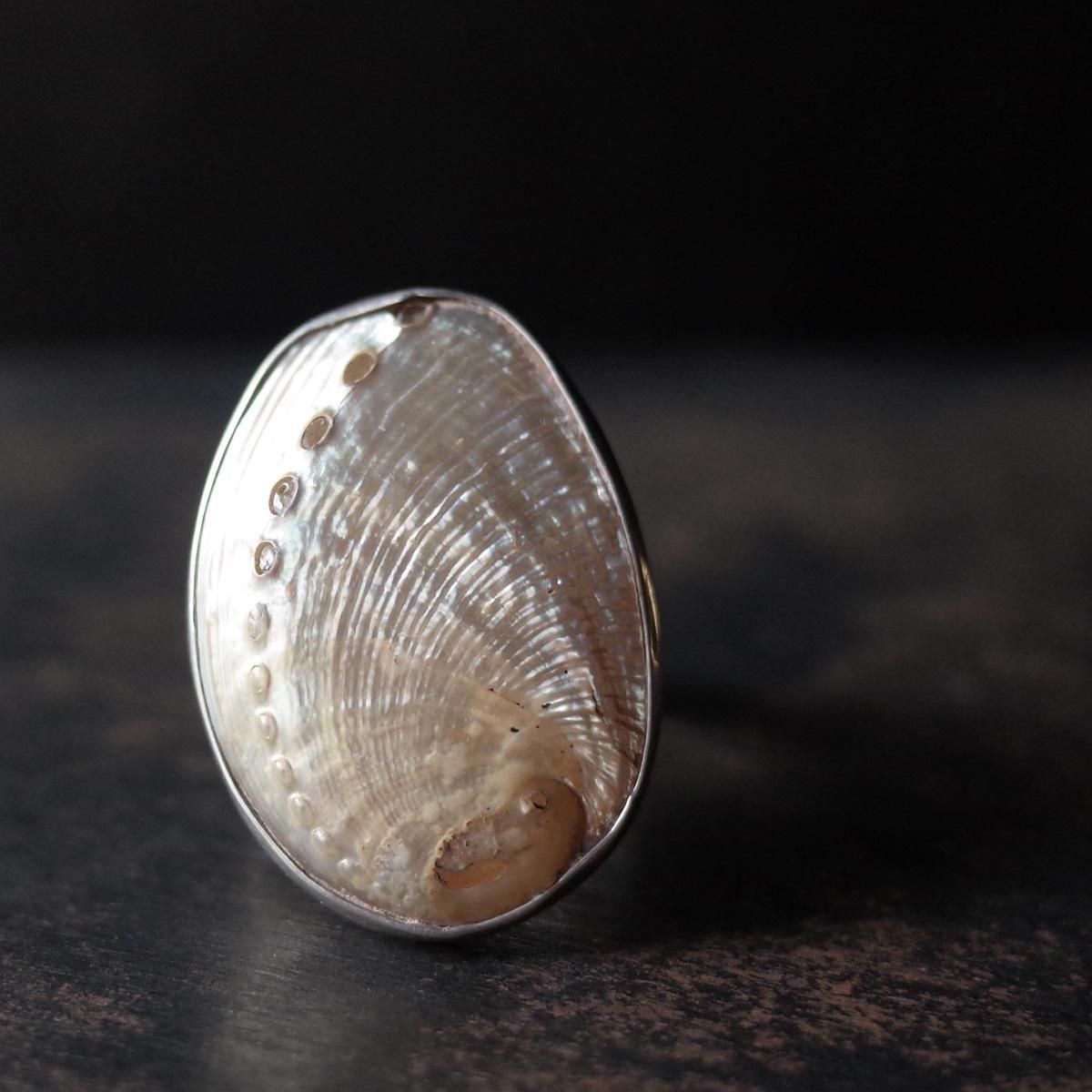 <img class='new_mark_img1' src='https://img.shop-pro.jp/img/new/icons13.gif' style='border:none;display:inline;margin:0px;padding:0px;width:auto;' />ᥭ С  Mexican Silver Ring Shell