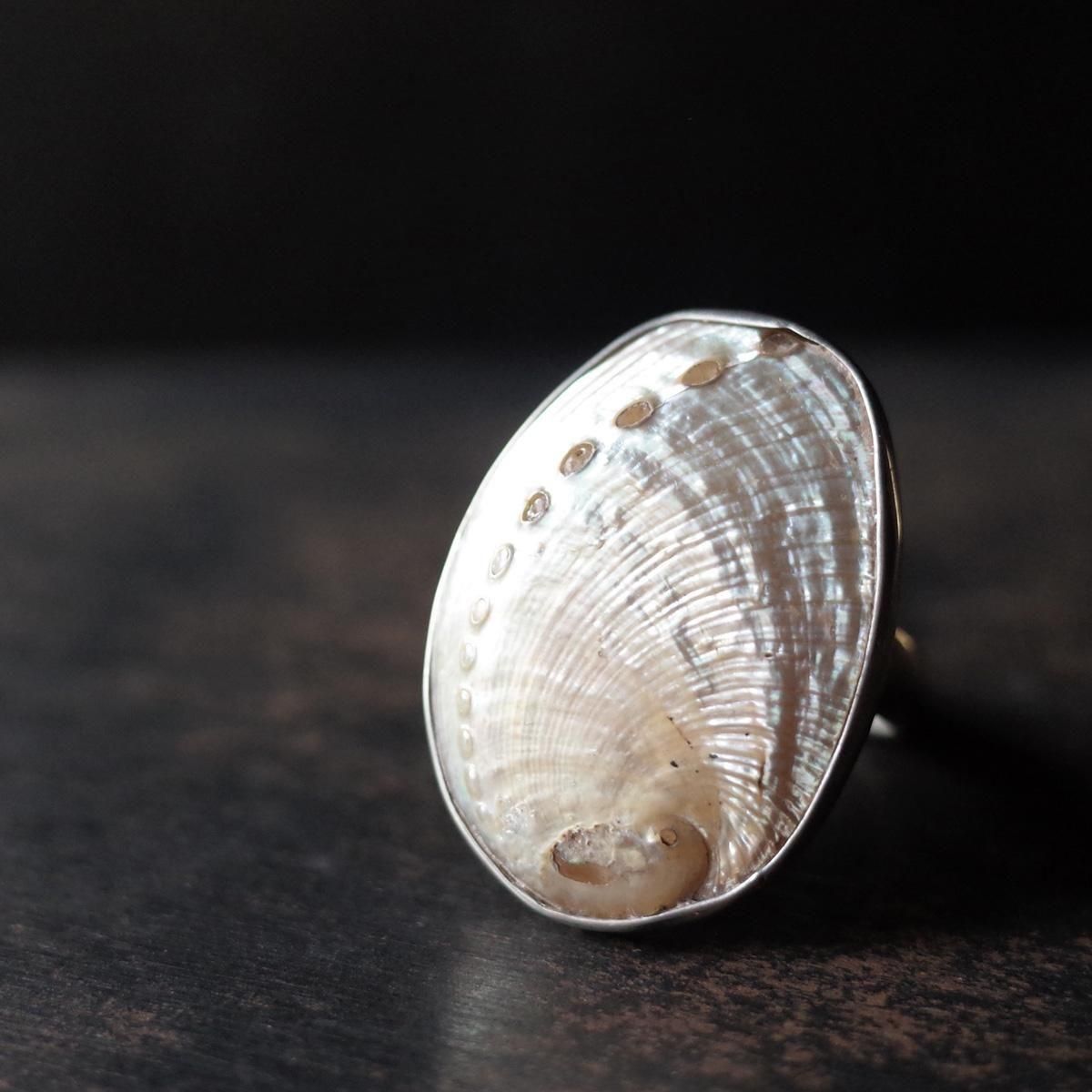 <img class='new_mark_img1' src='https://img.shop-pro.jp/img/new/icons13.gif' style='border:none;display:inline;margin:0px;padding:0px;width:auto;' />ᥭ С  Mexican Silver Ring Shell