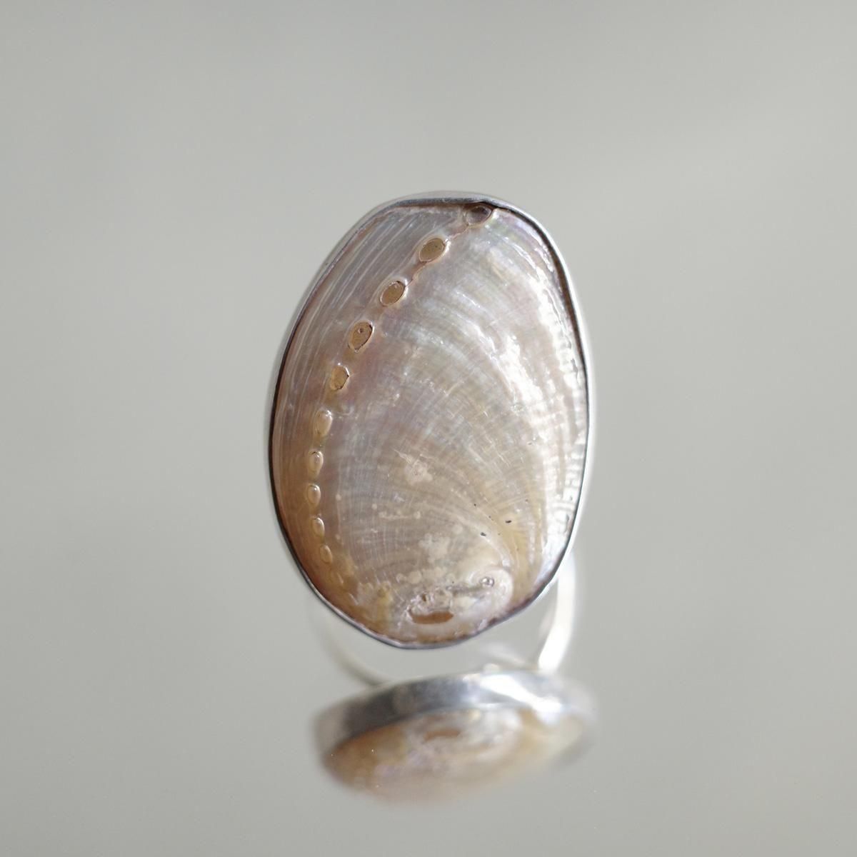 <img class='new_mark_img1' src='https://img.shop-pro.jp/img/new/icons13.gif' style='border:none;display:inline;margin:0px;padding:0px;width:auto;' />ᥭ С  Mexican Silver Ring Shell
