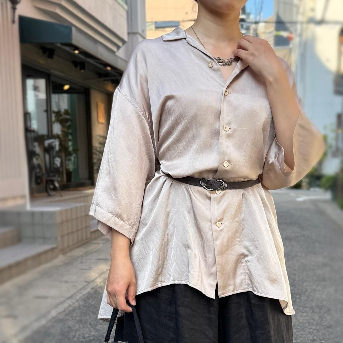 suzuki takayuki over shirtʥ業 СġOrchid beige