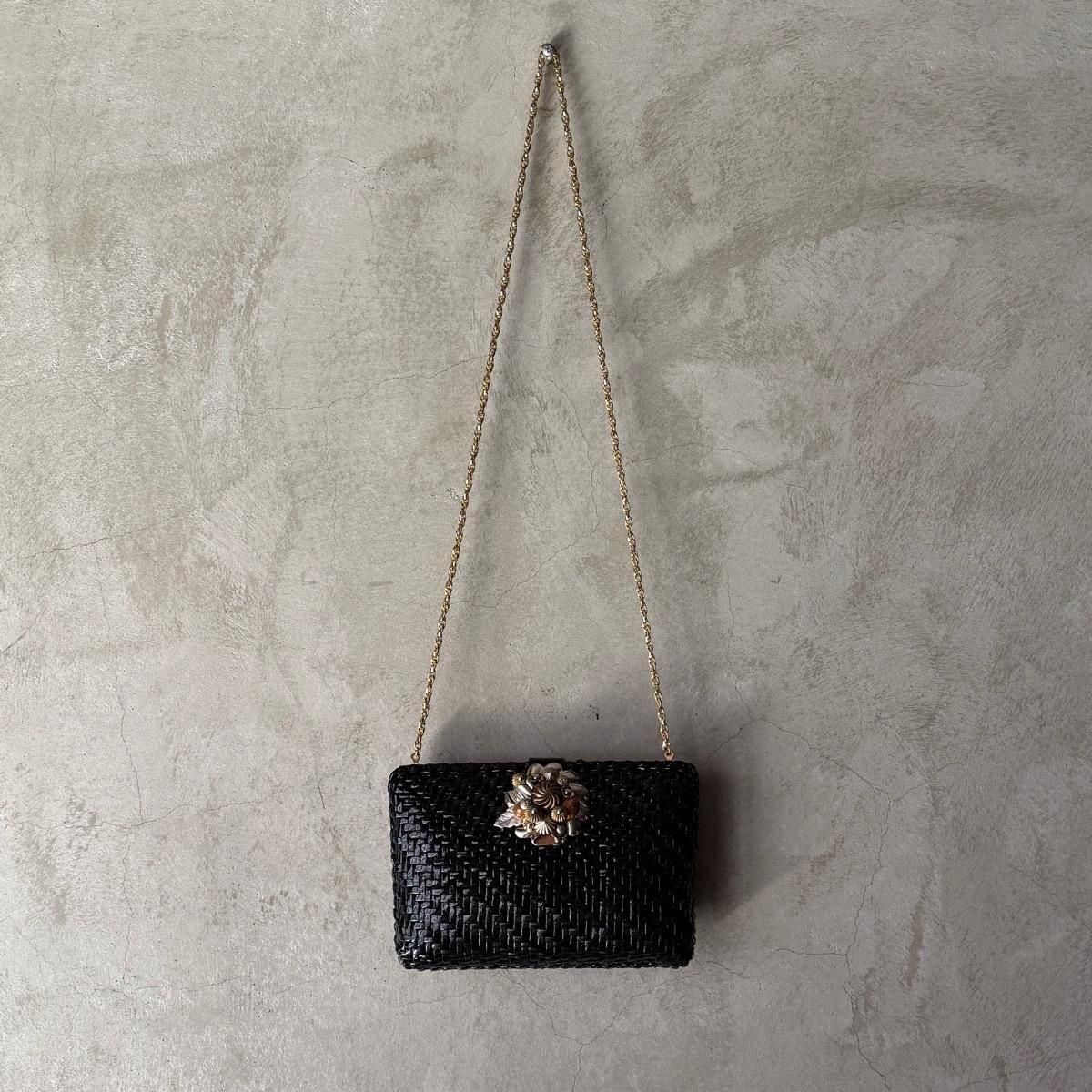 ꥢ ơ  2WAY ֥դ ХåItaly Vintage Rattan Shoulder Bag