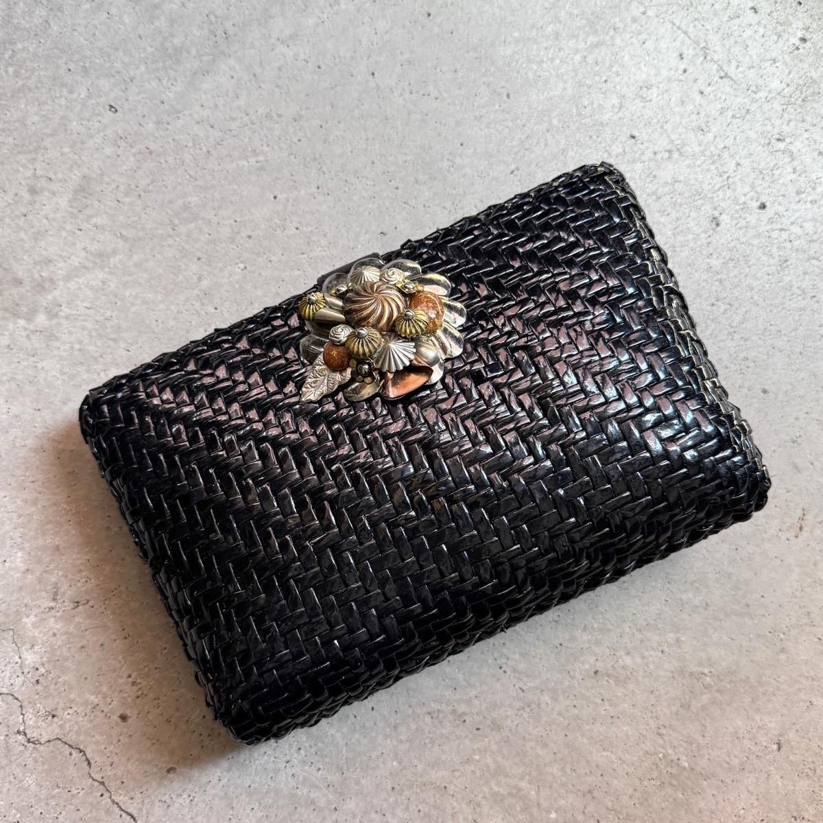 ꥢ ơ  2WAY ֥դ ХåItaly Vintage Rattan Shoulder Bag