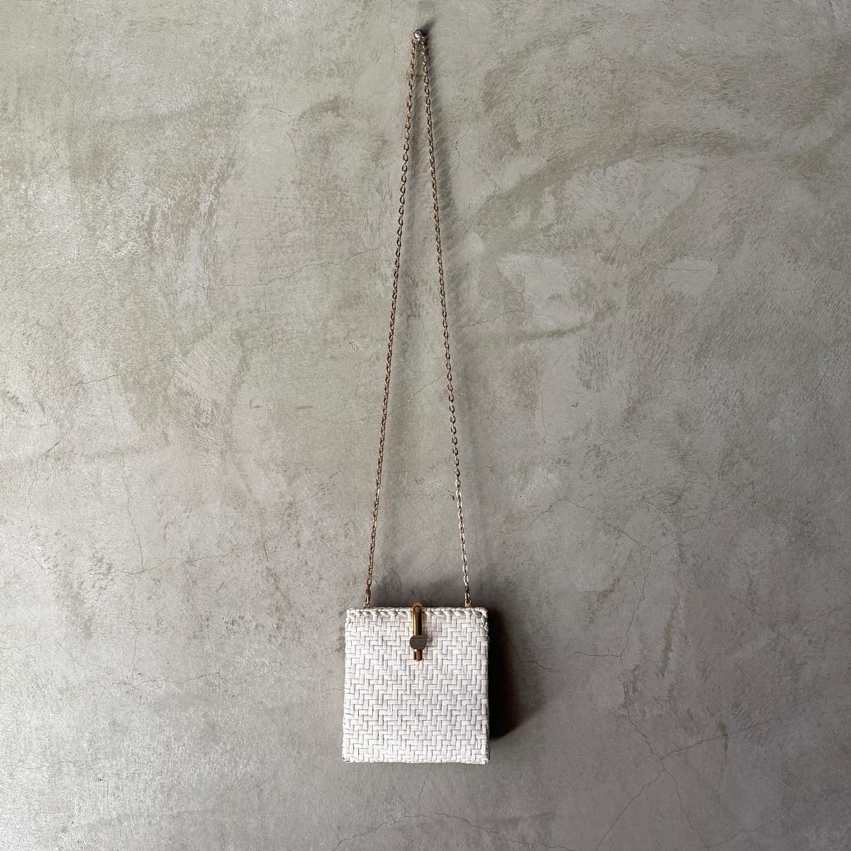 ꥢ ơ  2WAY Хå ۥ磻ȥڥȡItaly Vintage Rattan Shoulder Bag