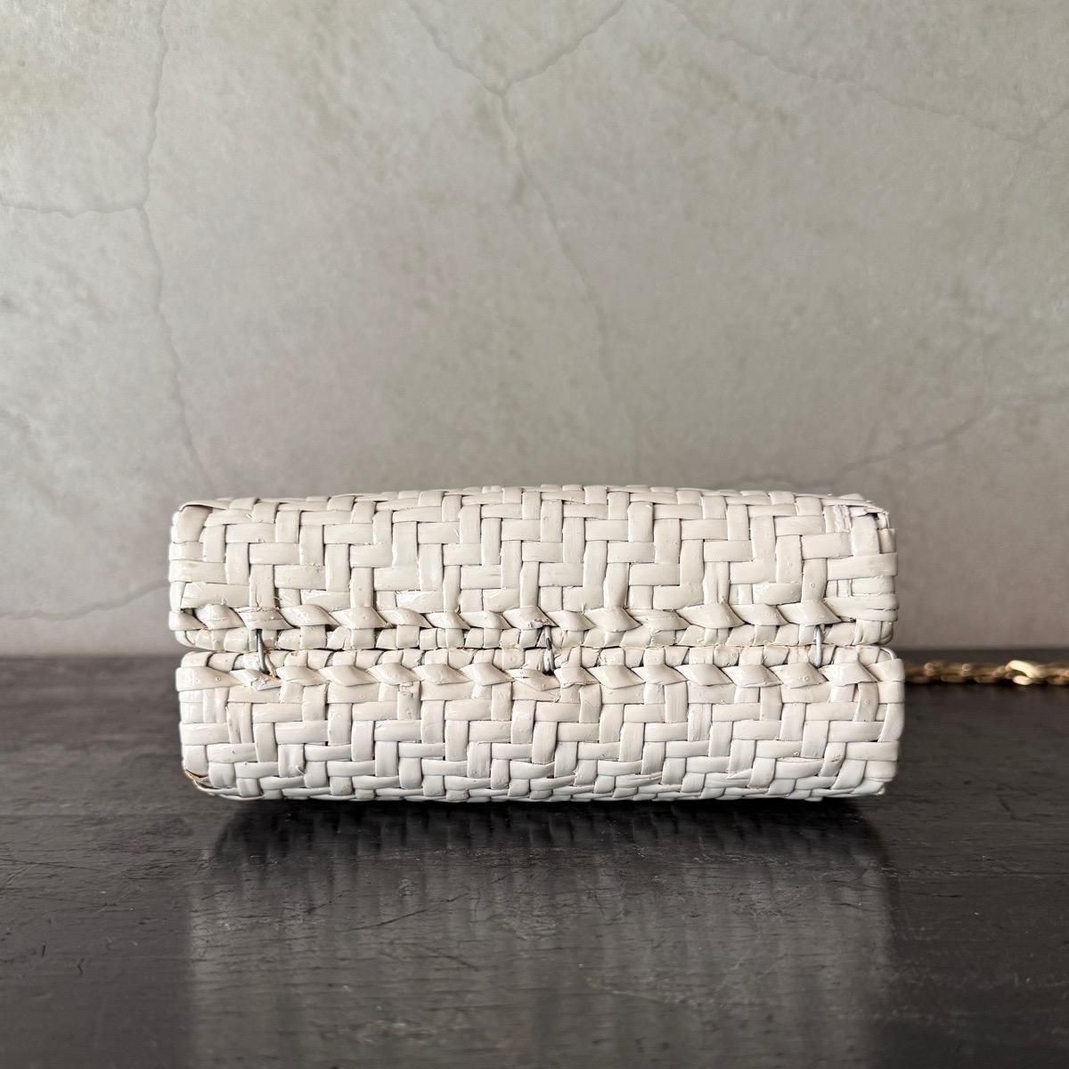 ꥢ ơ  2WAY Хå ۥ磻ȥڥȡItaly Vintage Rattan Shoulder Bag
