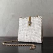 ꥢ ơ  2WAY Хå ۥ磻ȥڥȡItaly Vintage Rattan Shoulder Bag