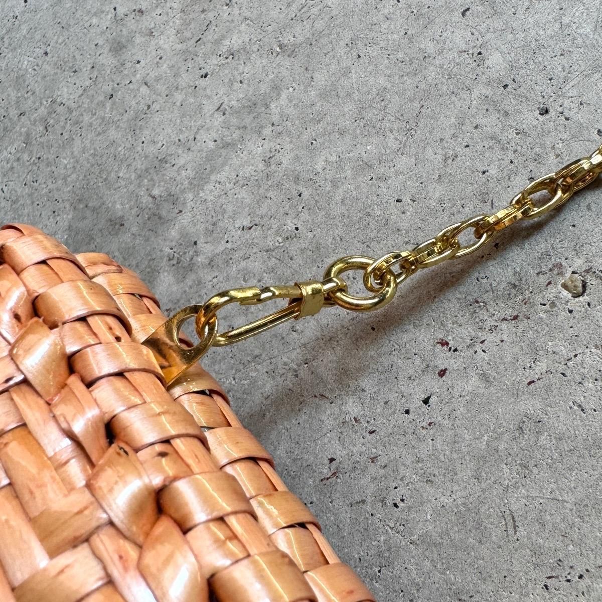 ꥢ ơ  2WAY СХå Хå 󥸥١Italy Vintage Rattan Shoulder Bag