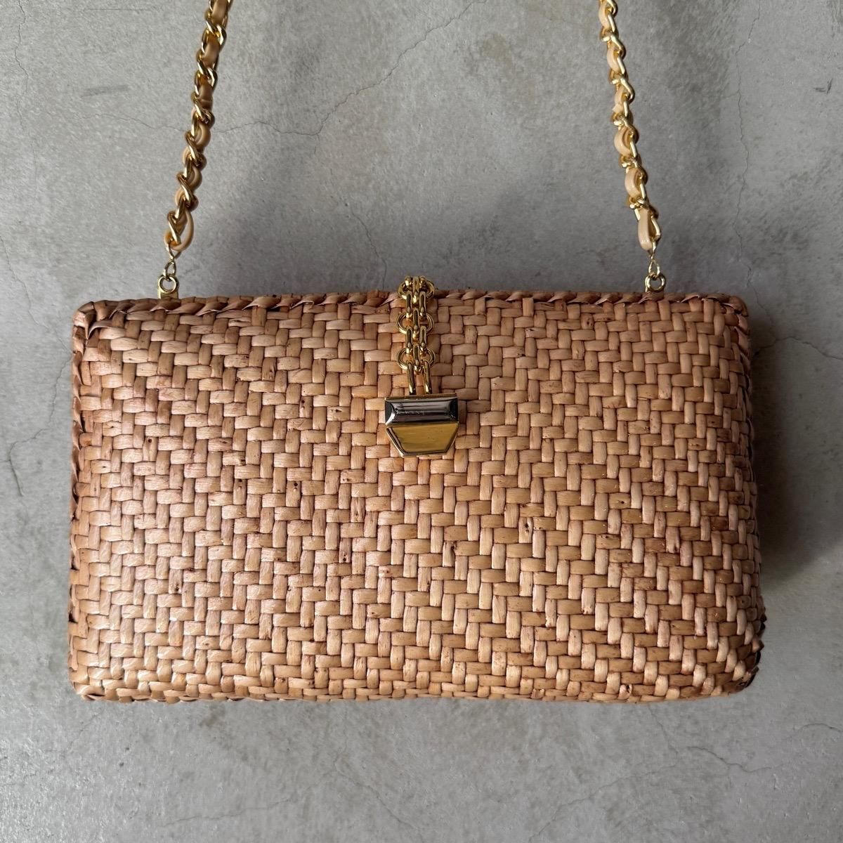 ơ  2WAY Хå Хå ١Vintage Rattan Shoulder Bag