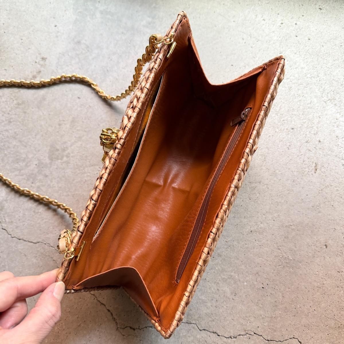 ơ  2WAY Хå Хå ١Vintage Rattan Shoulder Bag
