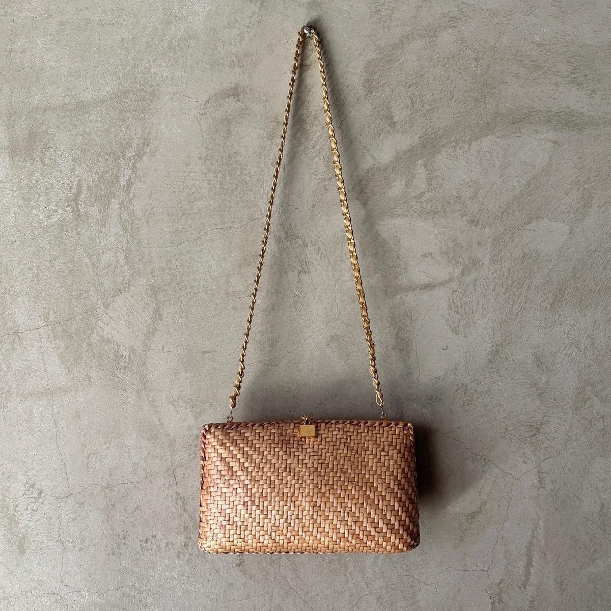 ơ  2WAY Хå Хå ١Vintage Rattan Shoulder Bag
