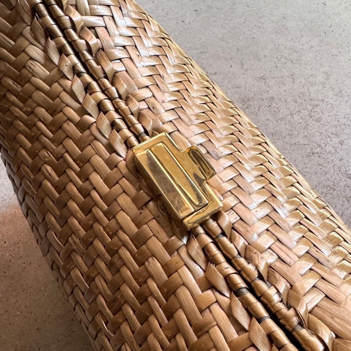 ꥢ ơ  ץХå Italy Vintage Rattan Shoulder Bag