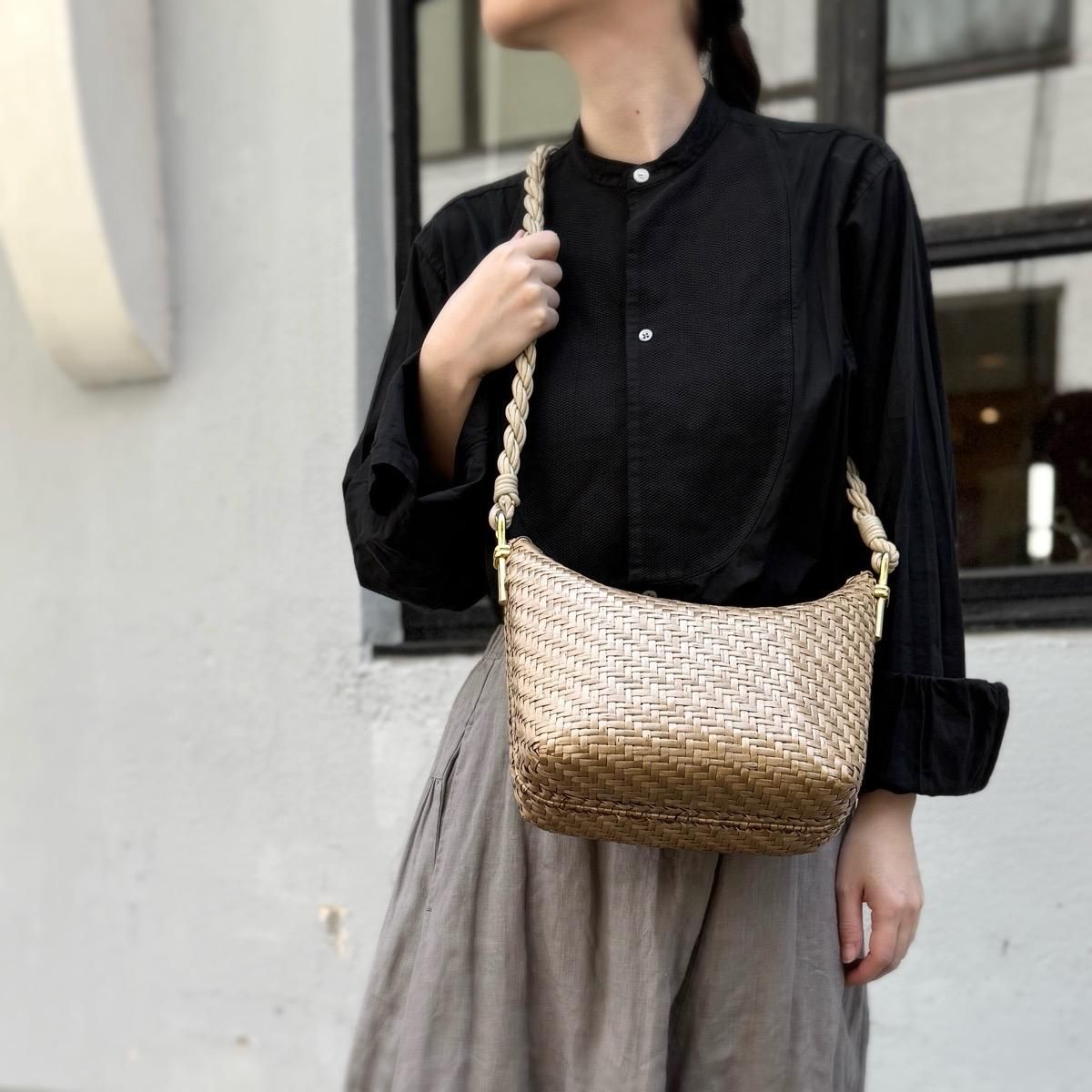 ꥢ ơ  ץХå Italy Vintage Rattan Shoulder Bag