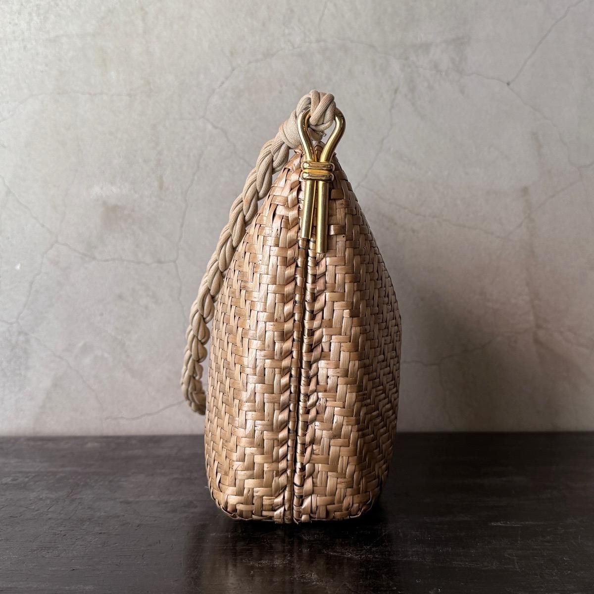 ꥢ ơ  ץХå Italy Vintage Rattan Shoulder Bag