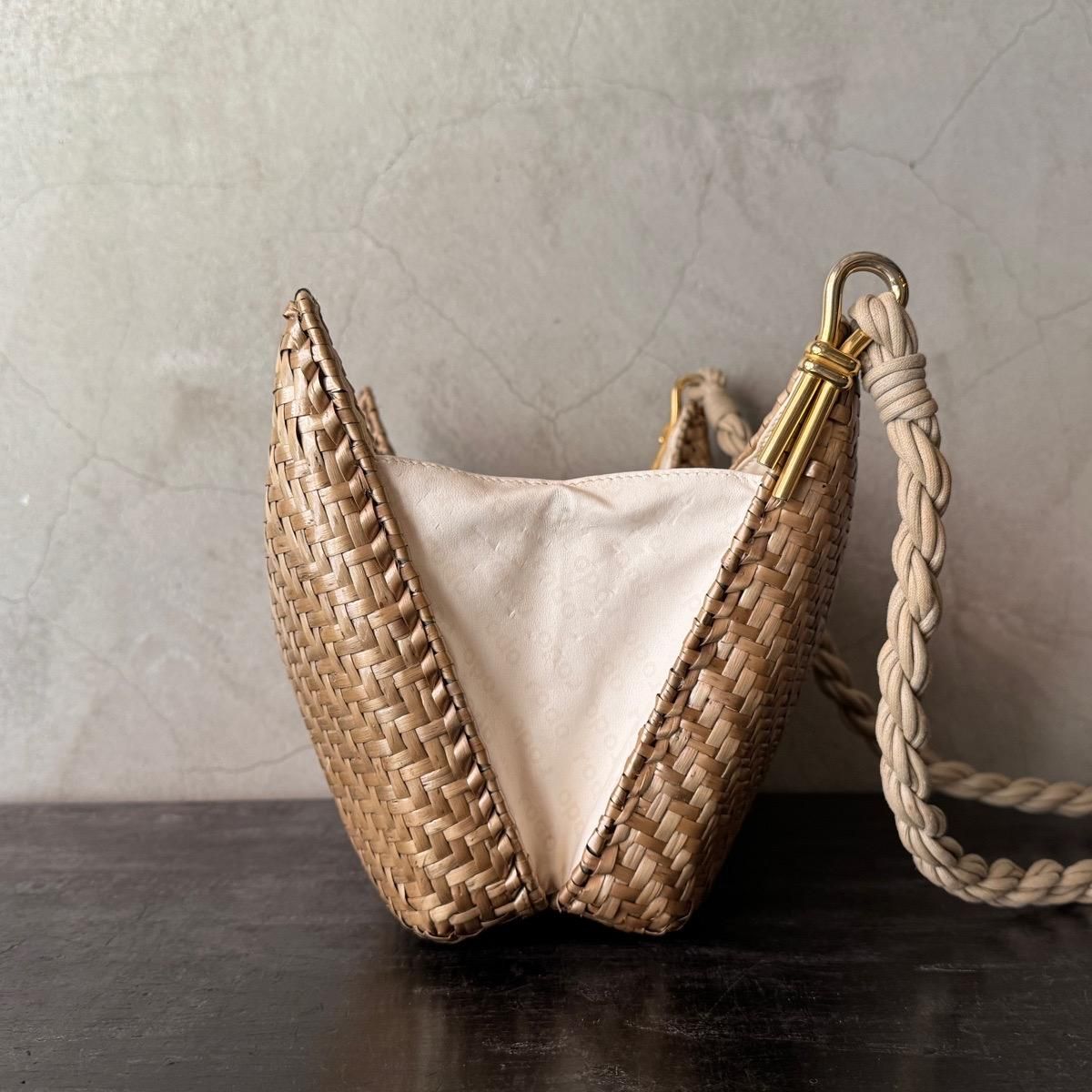 ꥢ ơ  ץХå Italy Vintage Rattan Shoulder Bag