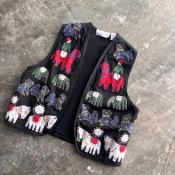  ơ ѥåɽ ٥ȡIndian Vintage Patchwork Embroidery Vest