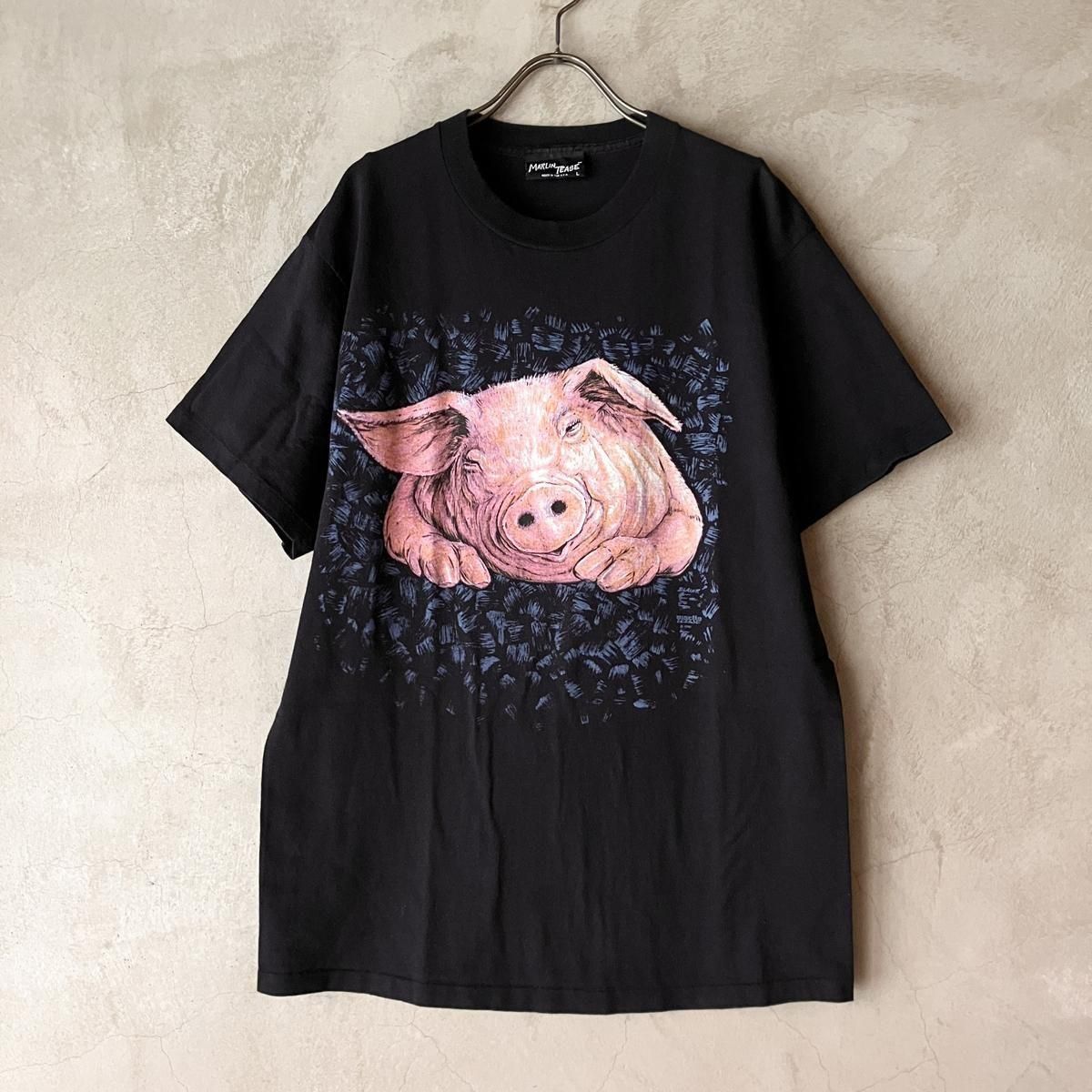 <img class='new_mark_img1' src='https://img.shop-pro.jp/img/new/icons13.gif' style='border:none;display:inline;margin:0px;padding:0px;width:auto;' />90ǯ ֥ ץ TġVintage Pig Print T-shirts