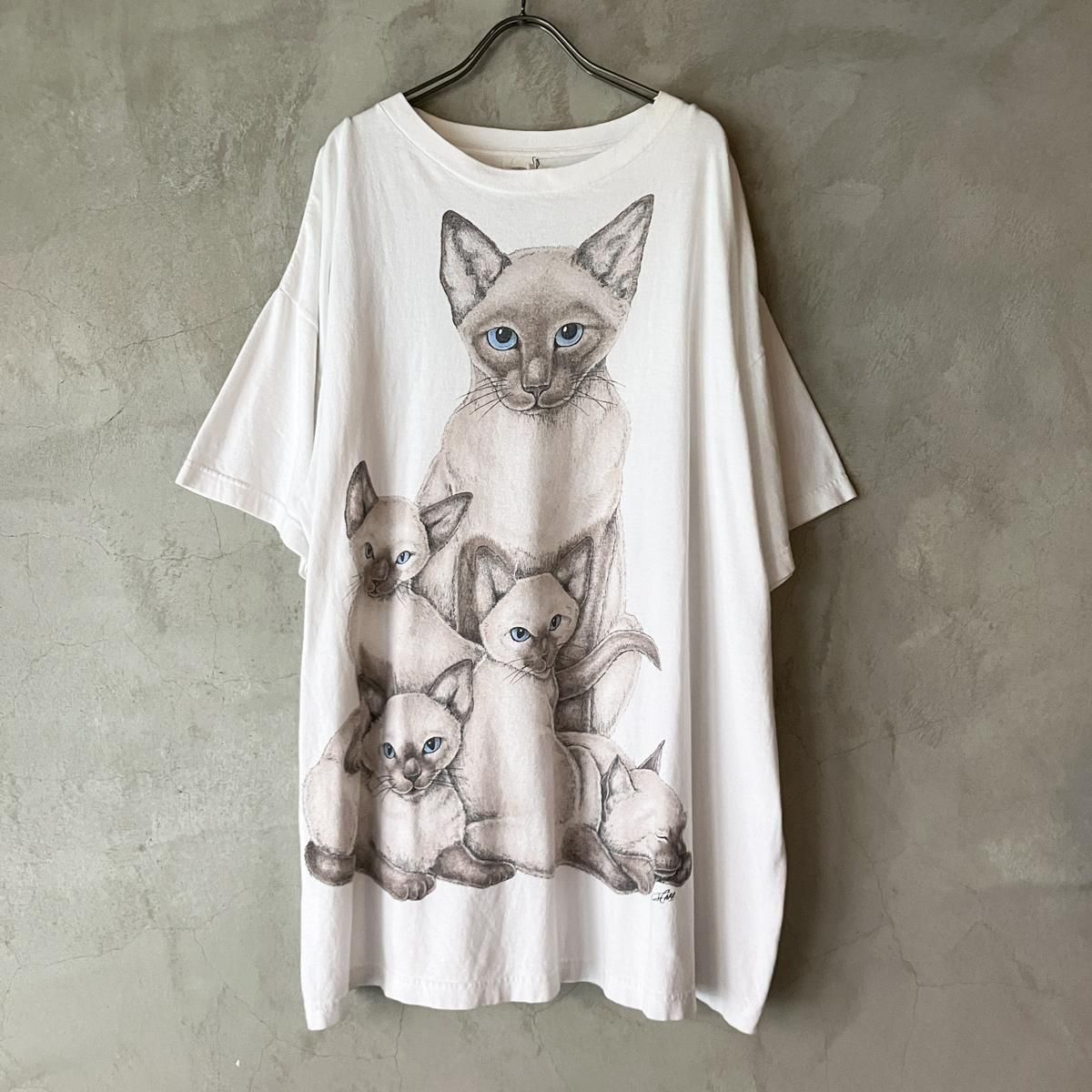 <img class='new_mark_img1' src='https://img.shop-pro.jp/img/new/icons13.gif' style='border:none;display:inline;margin:0px;padding:0px;width:auto;' /> U.S. ǭ ץ TġVintage Cat Print T-shirts