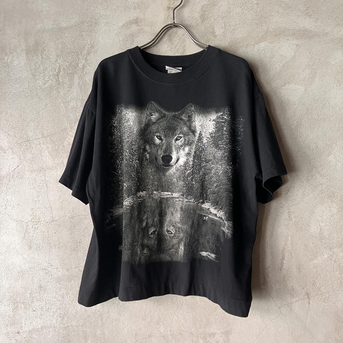 <img class='new_mark_img1' src='https://img.shop-pro.jp/img/new/icons13.gif' style='border:none;display:inline;margin:0px;padding:0px;width:auto;' />ᥭ ơ Υ ϵ ץ TġVintage Monochrome Wolf Print T-shirts