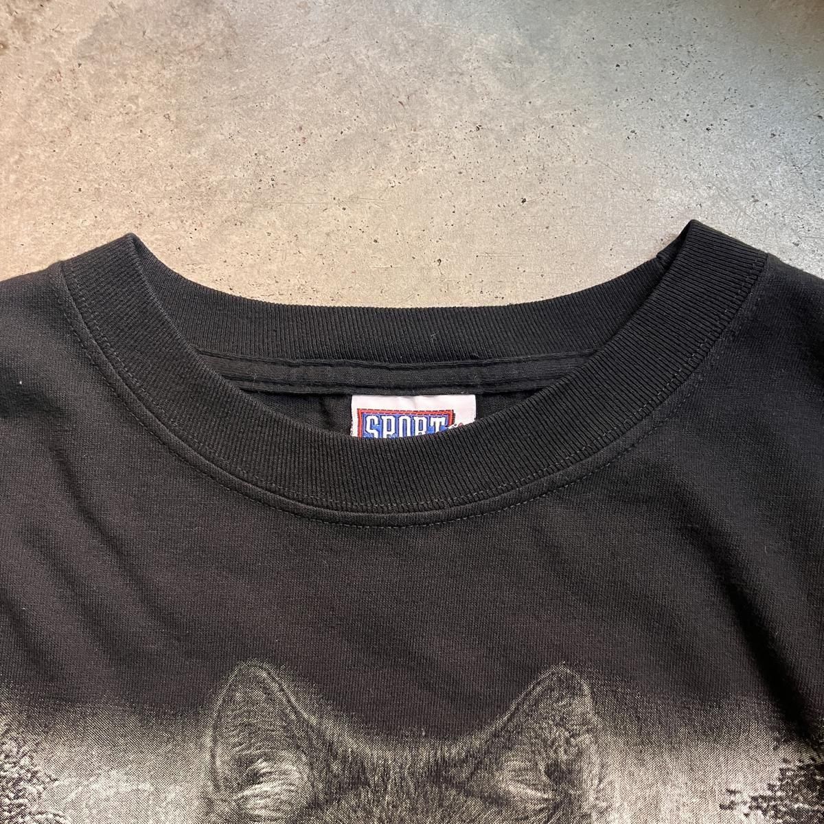 <img class='new_mark_img1' src='https://img.shop-pro.jp/img/new/icons13.gif' style='border:none;display:inline;margin:0px;padding:0px;width:auto;' />ᥭ ơ Υ ϵ ץ TġVintage Monochrome Wolf Print T-shirts