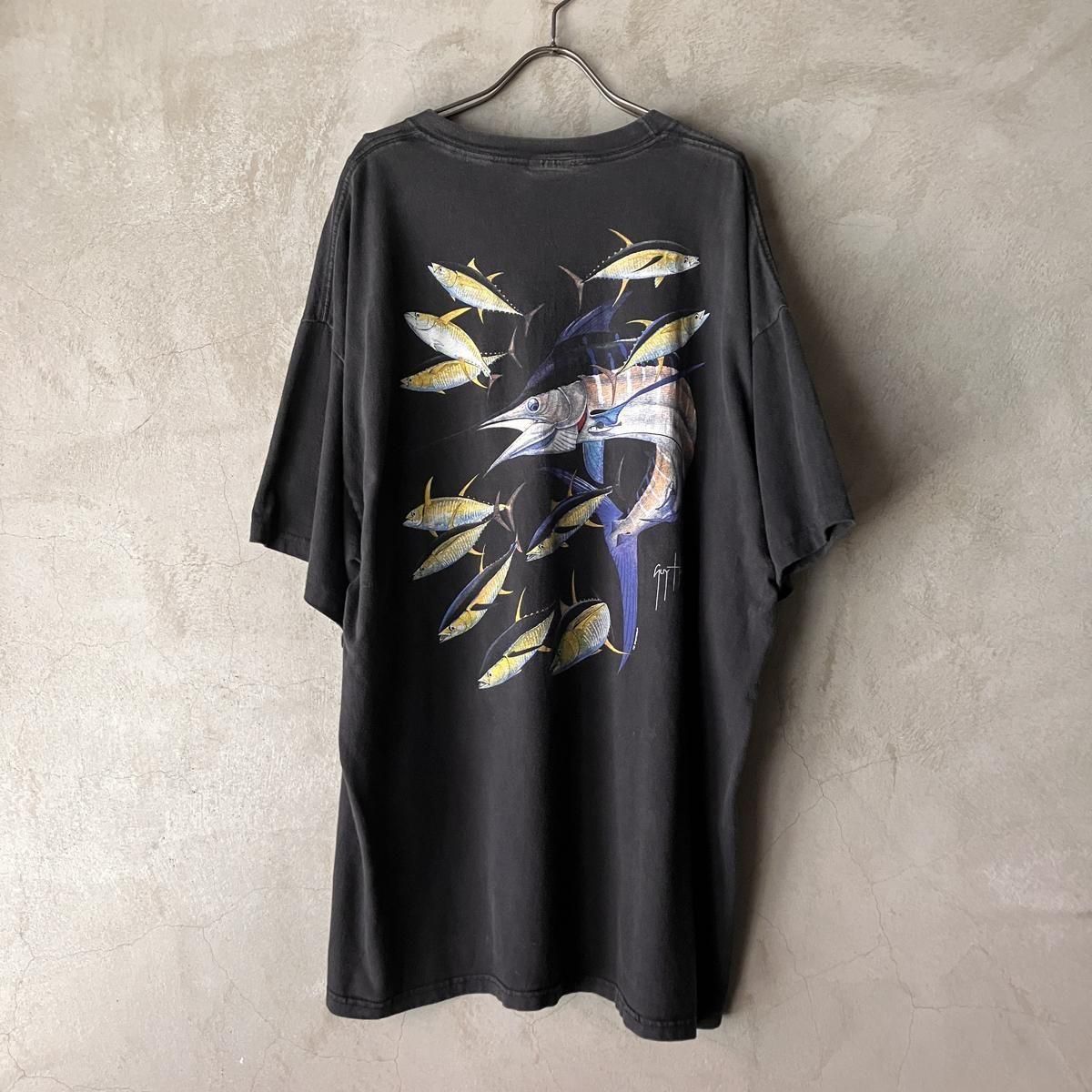 <img class='new_mark_img1' src='https://img.shop-pro.jp/img/new/icons13.gif' style='border:none;display:inline;margin:0px;padding:0px;width:auto;' />ᥭ ơ ȥޥ ץ TġVintage Fish Print T-shirts