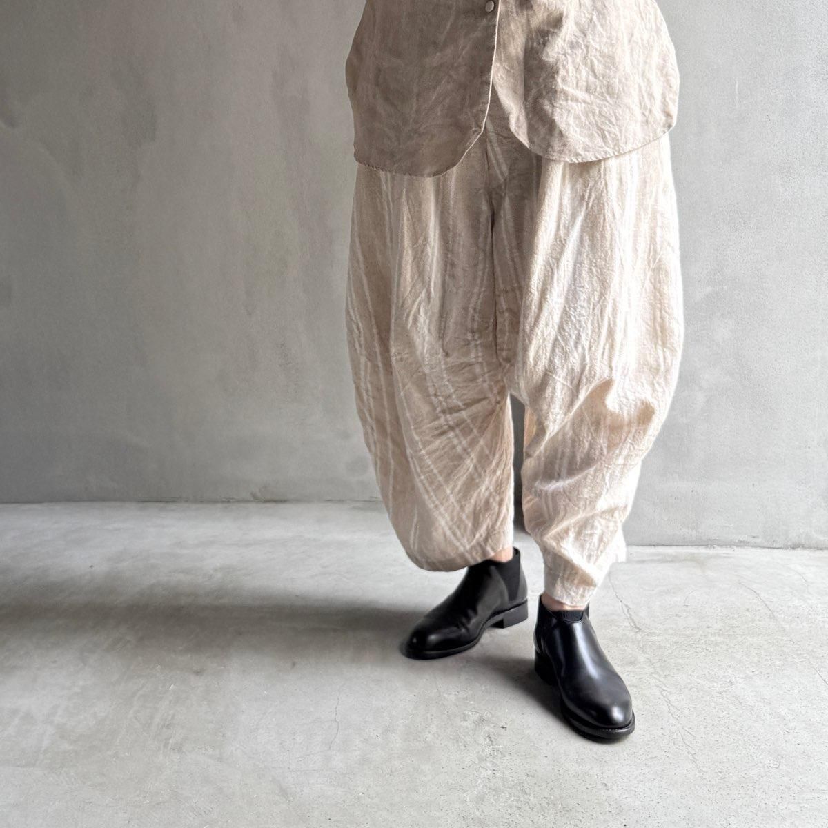 <img class='new_mark_img1' src='https://img.shop-pro.jp/img/new/icons13.gif' style='border:none;display:inline;margin:0px;padding:0px;width:auto;' />HALLELUJAH 4, Pantalon faunʥϥ ѥ ѥ󥿥 FLAX STRIPE