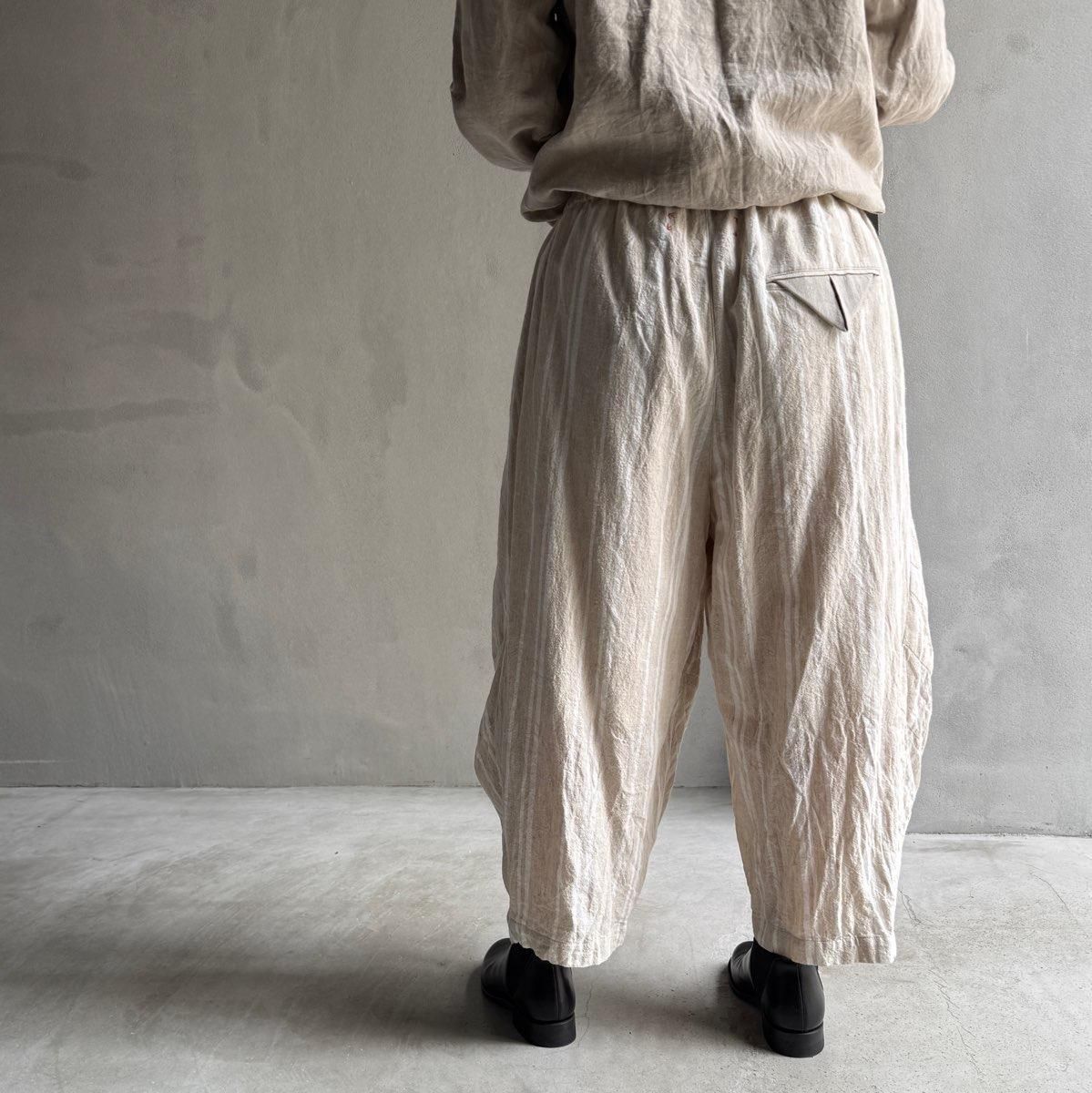 <img class='new_mark_img1' src='https://img.shop-pro.jp/img/new/icons13.gif' style='border:none;display:inline;margin:0px;padding:0px;width:auto;' />HALLELUJAH 4, Pantalon faunʥϥ ѥ ѥ󥿥 FLAX STRIPE