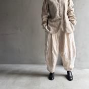 <img class='new_mark_img1' src='https://img.shop-pro.jp/img/new/icons13.gif' style='border:none;display:inline;margin:0px;padding:0px;width:auto;' />HALLELUJAH 4, Pantalon faunʥϥ ѥ ѥ󥿥 FLAX STRIPE