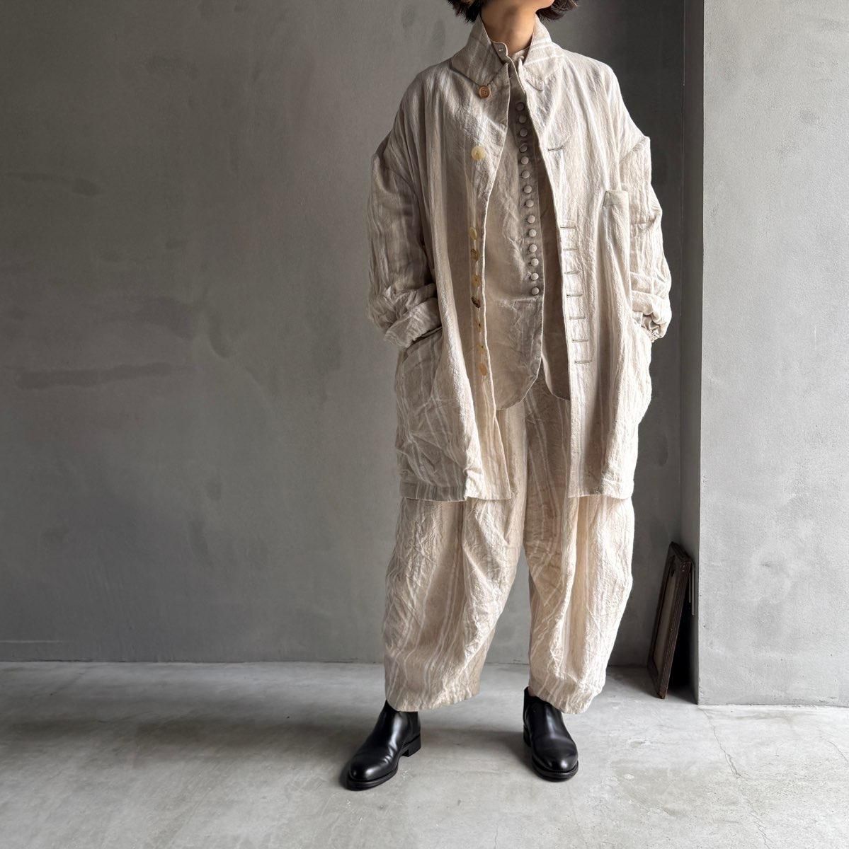 <img class='new_mark_img1' src='https://img.shop-pro.jp/img/new/icons13.gif' style='border:none;display:inline;margin:0px;padding:0px;width:auto;' />HALLELUJAH 3, Veste 19301930ǯ 塼 㥱åȡFLAX STRIPE