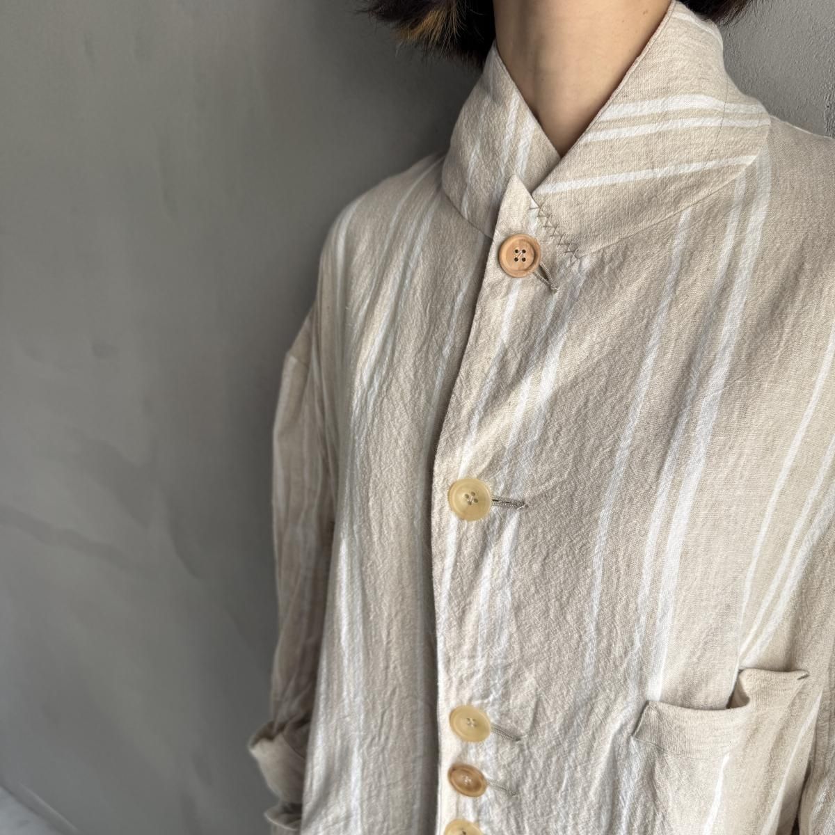 <img class='new_mark_img1' src='https://img.shop-pro.jp/img/new/icons13.gif' style='border:none;display:inline;margin:0px;padding:0px;width:auto;' />HALLELUJAH 3, Veste 19301930ǯ 塼 㥱åȡFLAX STRIPE