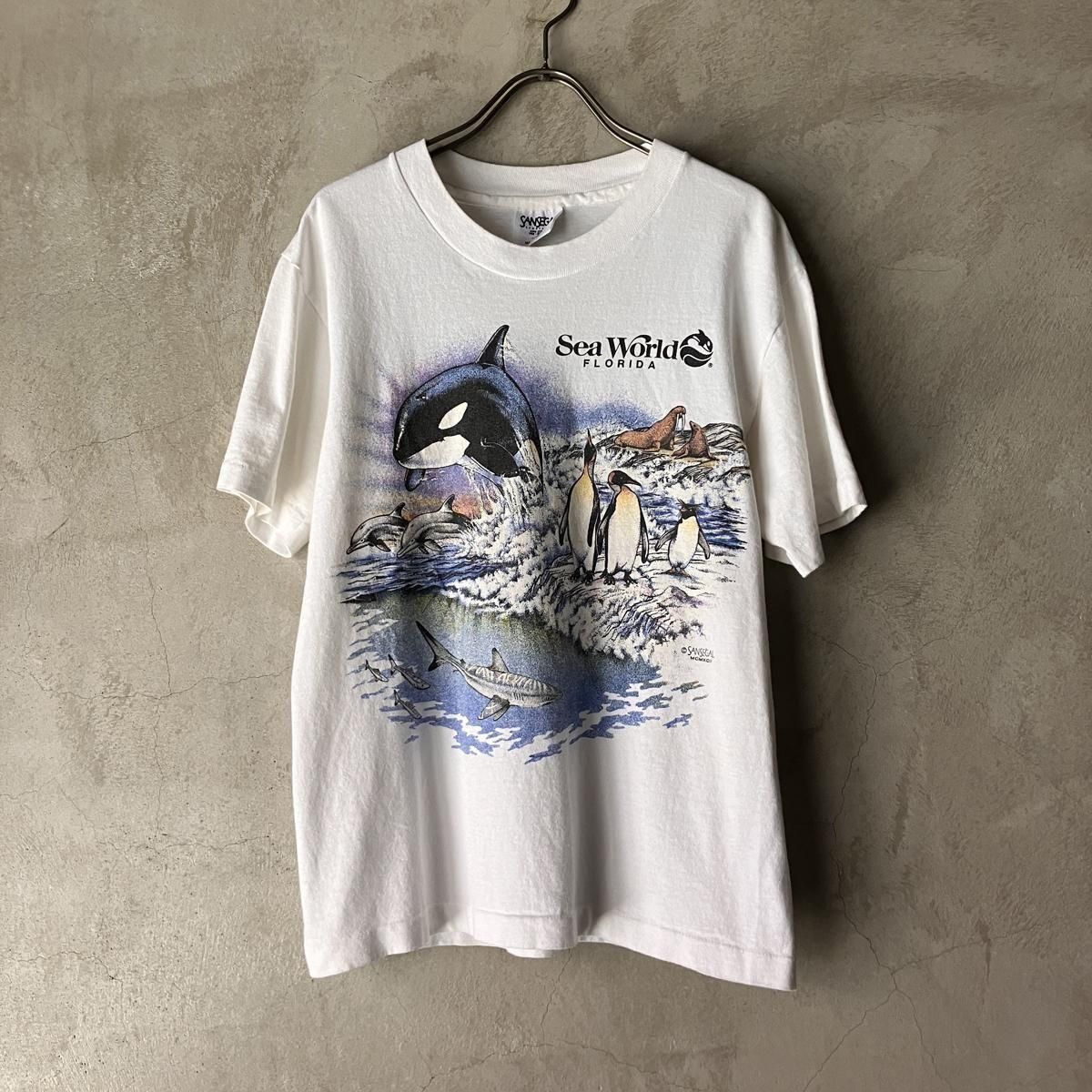 <img class='new_mark_img1' src='https://img.shop-pro.jp/img/new/icons13.gif' style='border:none;display:inline;margin:0px;padding:0px;width:auto;' />90ǯ U.S. Sea World ץ Tġ90's U.S. Print T-Shirt