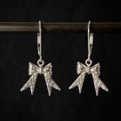 <img class='new_mark_img1' src='https://img.shop-pro.jp/img/new/icons13.gif' style='border:none;display:inline;margin:0px;padding:0px;width:auto;' />momocreatura Dotted bow Earrings Silverʥ⥯ꥢ ɥåȥܥ ԥ С