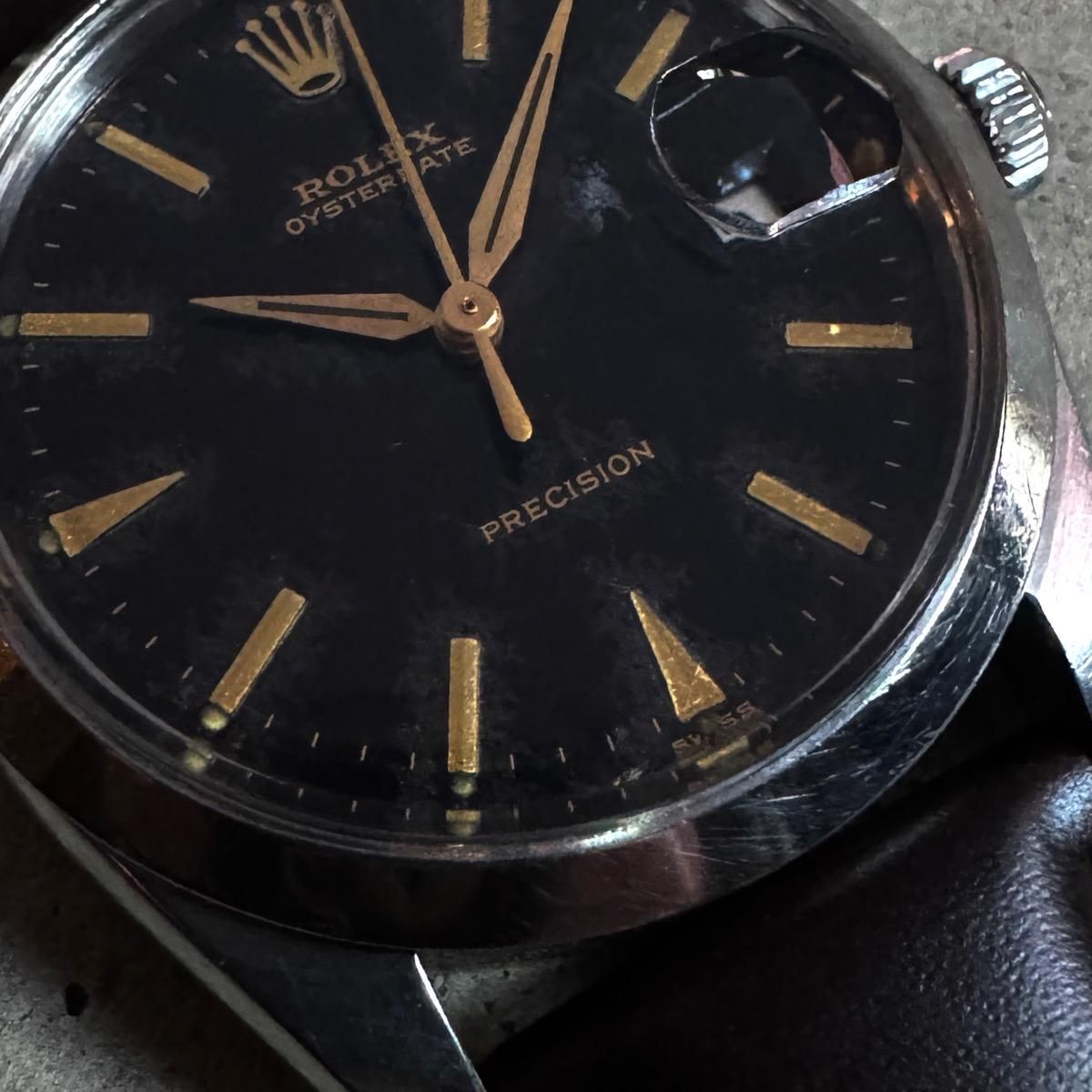 <img class='new_mark_img1' src='https://img.shop-pro.jp/img/new/icons13.gif' style='border:none;display:inline;margin:0px;padding:0px;width:auto;' />ROLEX OYSTER DATE PRECISIONʥå  ǥȡ ֥åߥ顼