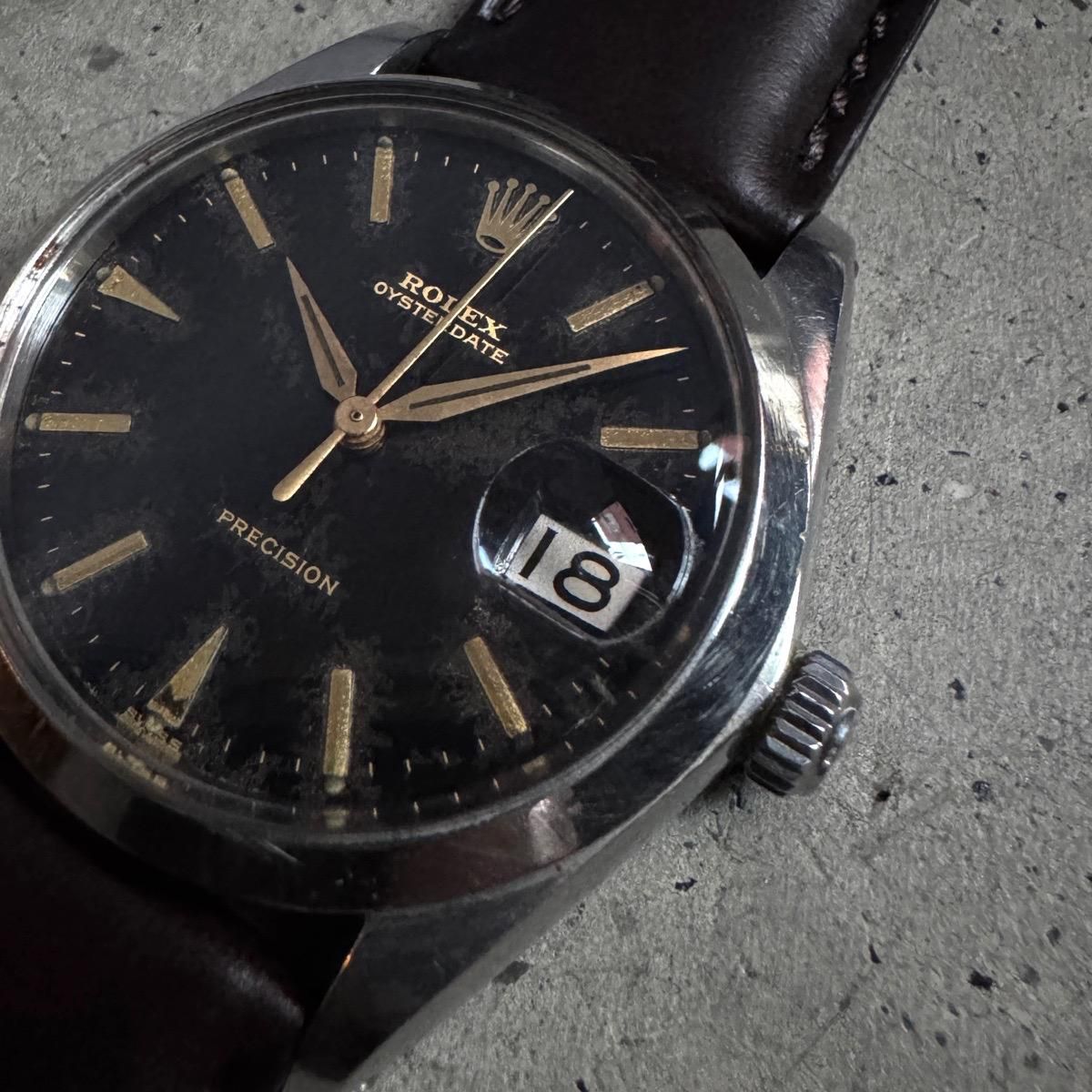 <img class='new_mark_img1' src='https://img.shop-pro.jp/img/new/icons13.gif' style='border:none;display:inline;margin:0px;padding:0px;width:auto;' />ROLEX OYSTER DATE PRECISIONʥå  ǥȡ ֥åߥ顼
