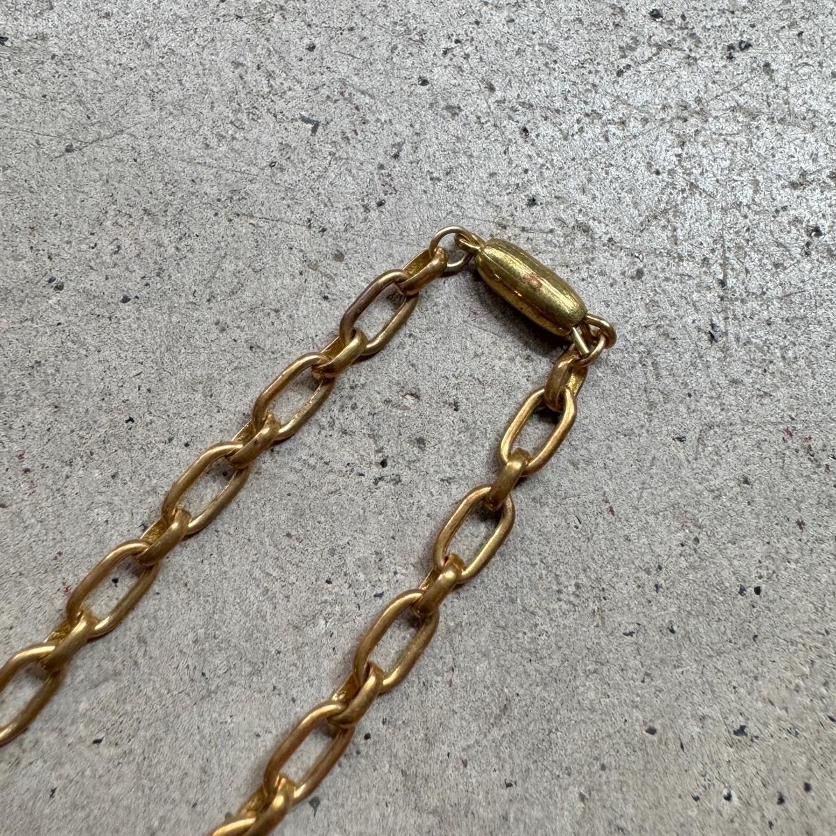 1960年代 フランス ベークライト ネックレス ガール グリーン Dead