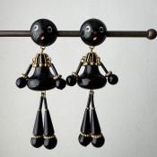 1960ǯ ե ١饤   ɡFrench Bakelite Earrings