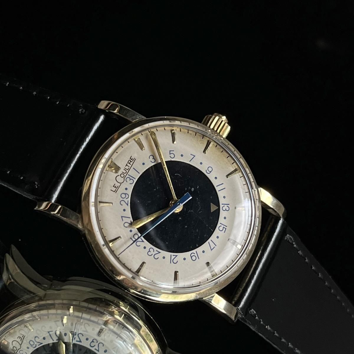 LeCoultre (ルクルト)14KYG 金無垢 2TONE カレンダーダイヤル