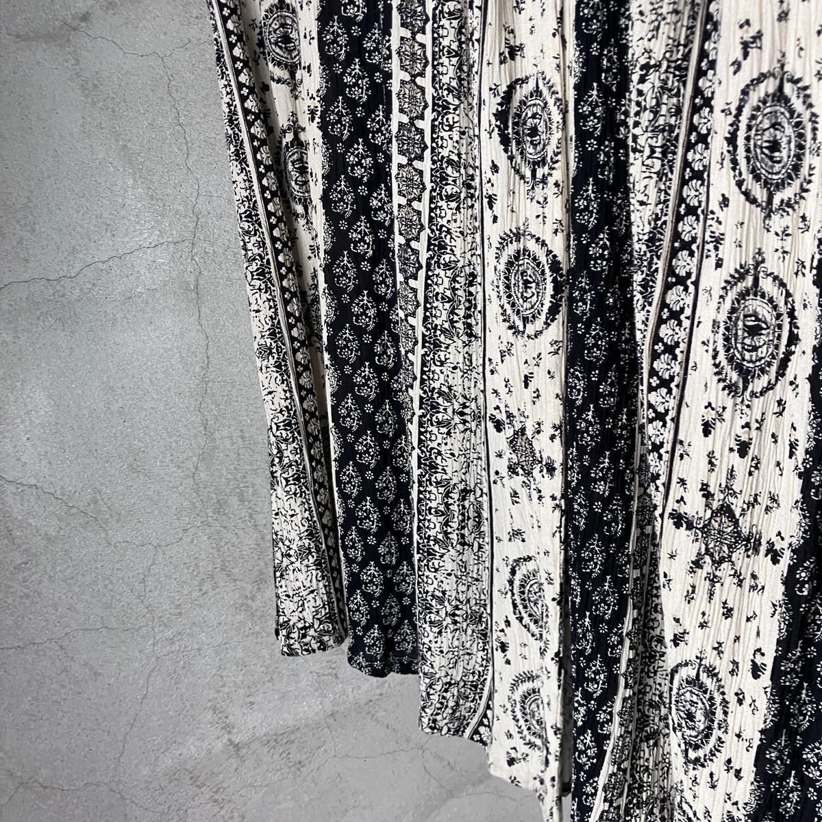 U.S. ơ  ޥѥ 󥰥ȡIndian Vintage Multi Pattern Gathered Skirt