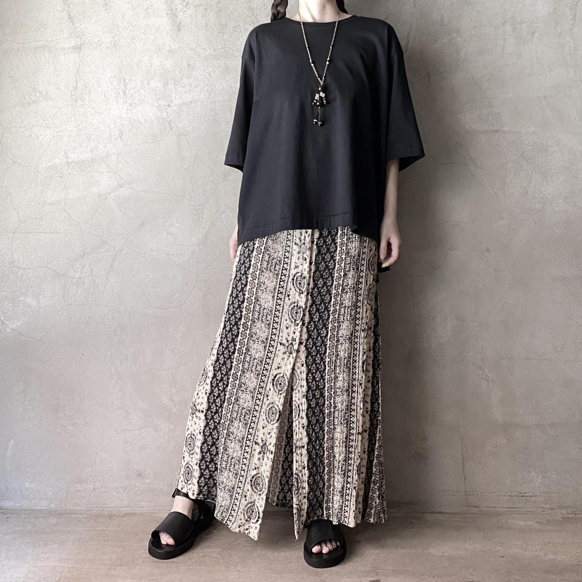 U.S. ơ  ޥѥ 󥰥ȡIndian Vintage Multi Pattern Gathered Skirt