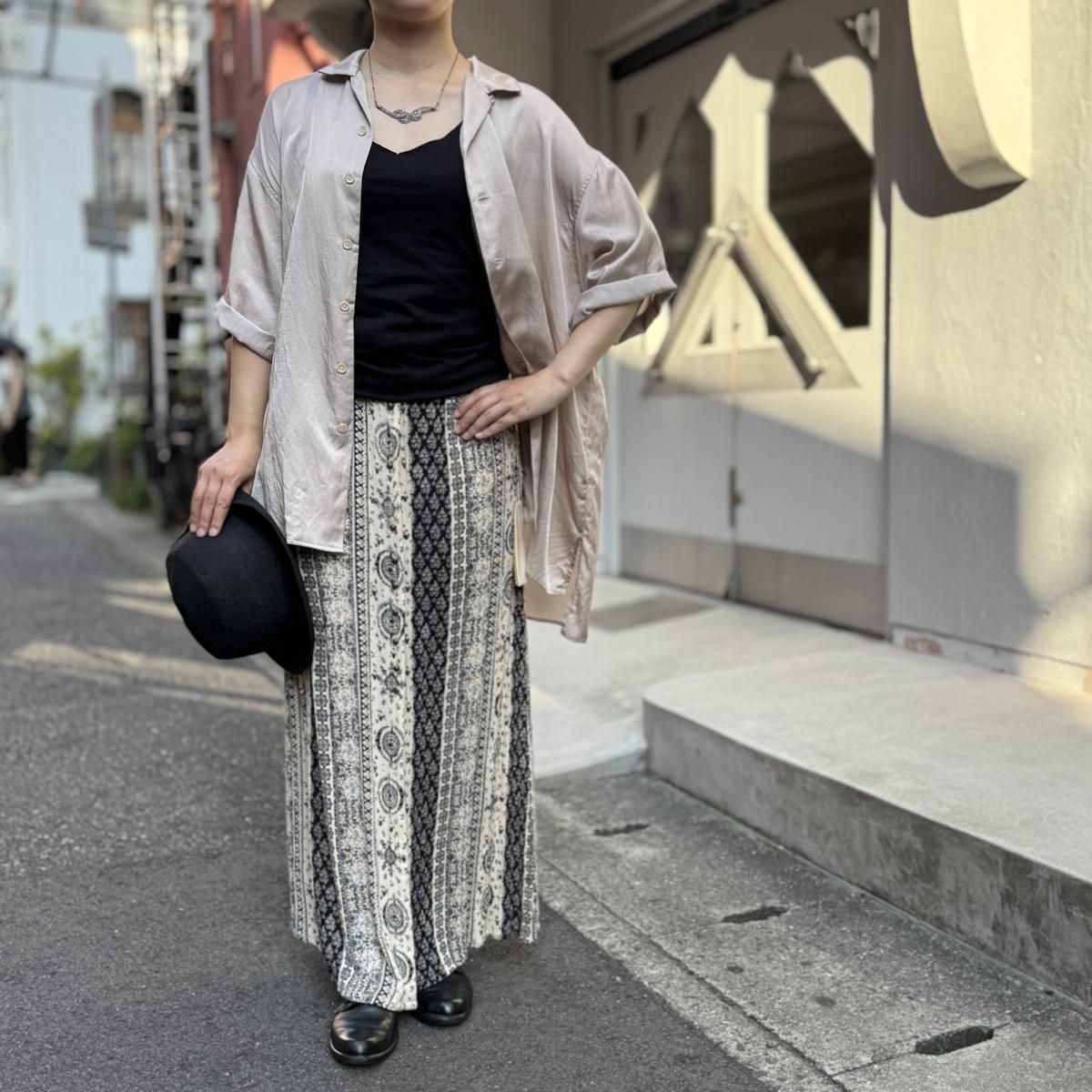 U.S. ơ  ޥѥ 󥰥ȡIndian Vintage Multi Pattern Gathered Skirt