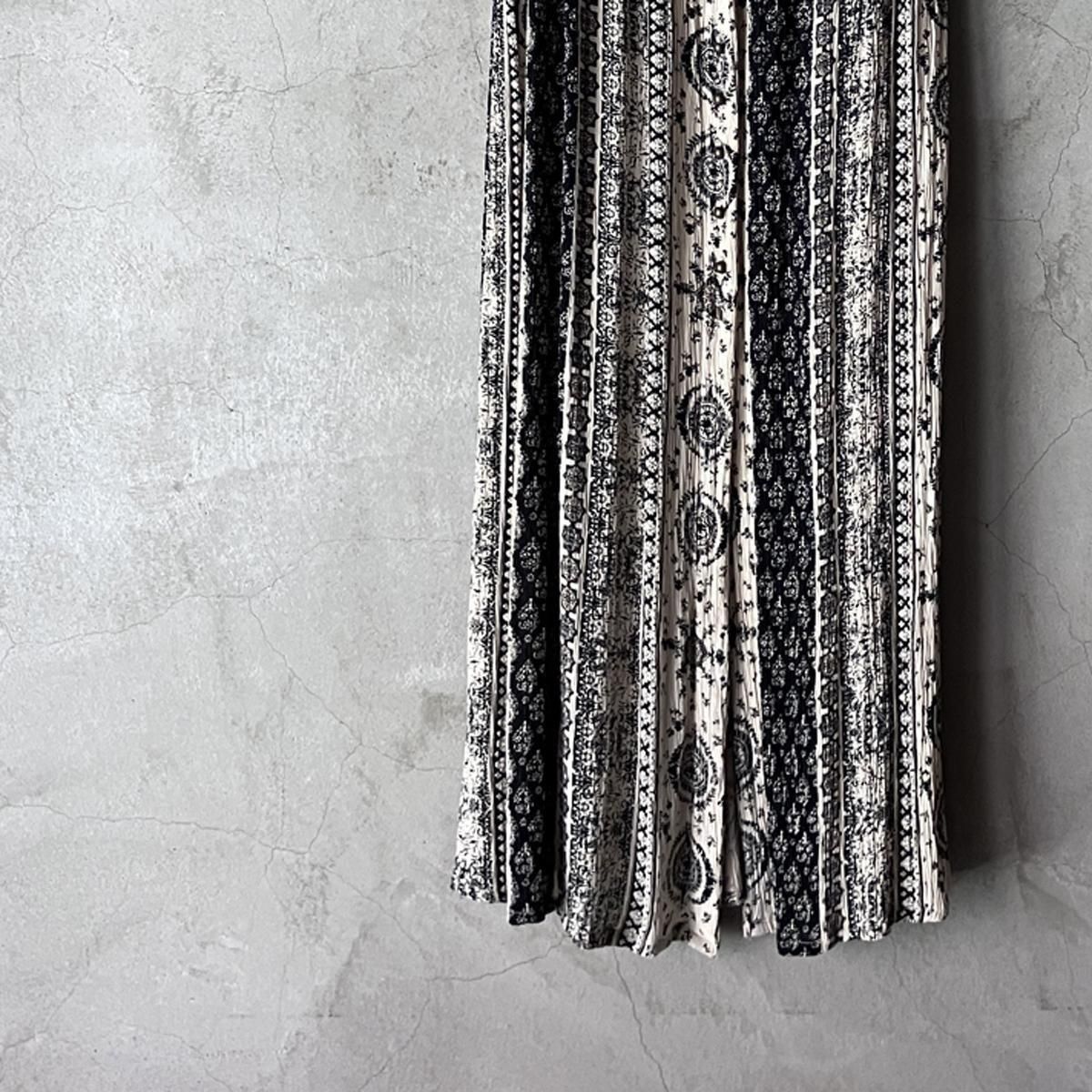 U.S. ơ  ޥѥ 󥰥ȡIndian Vintage Multi Pattern Gathered Skirt