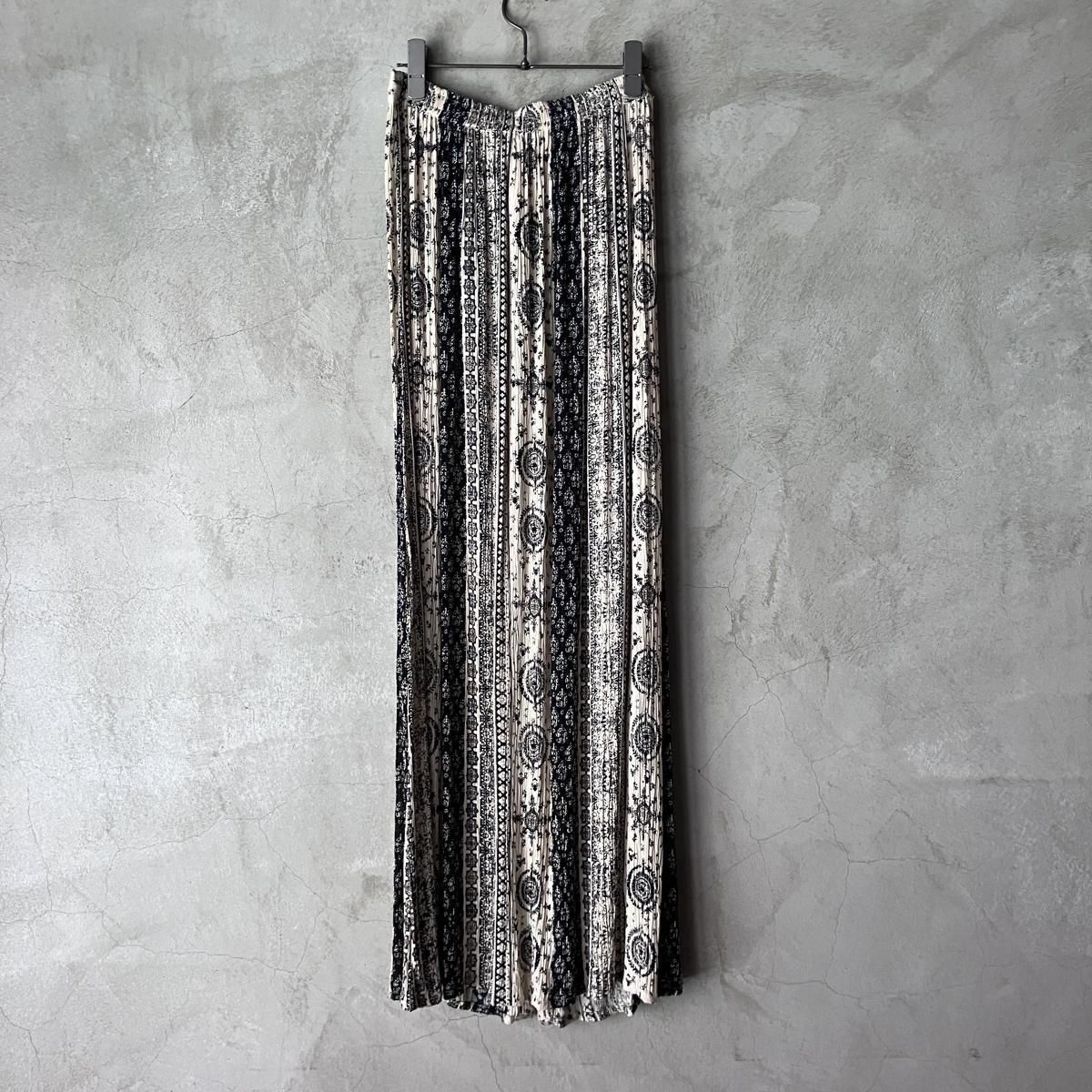 U.S. ơ  ޥѥ 󥰥ȡIndian Vintage Multi Pattern Gathered Skirt