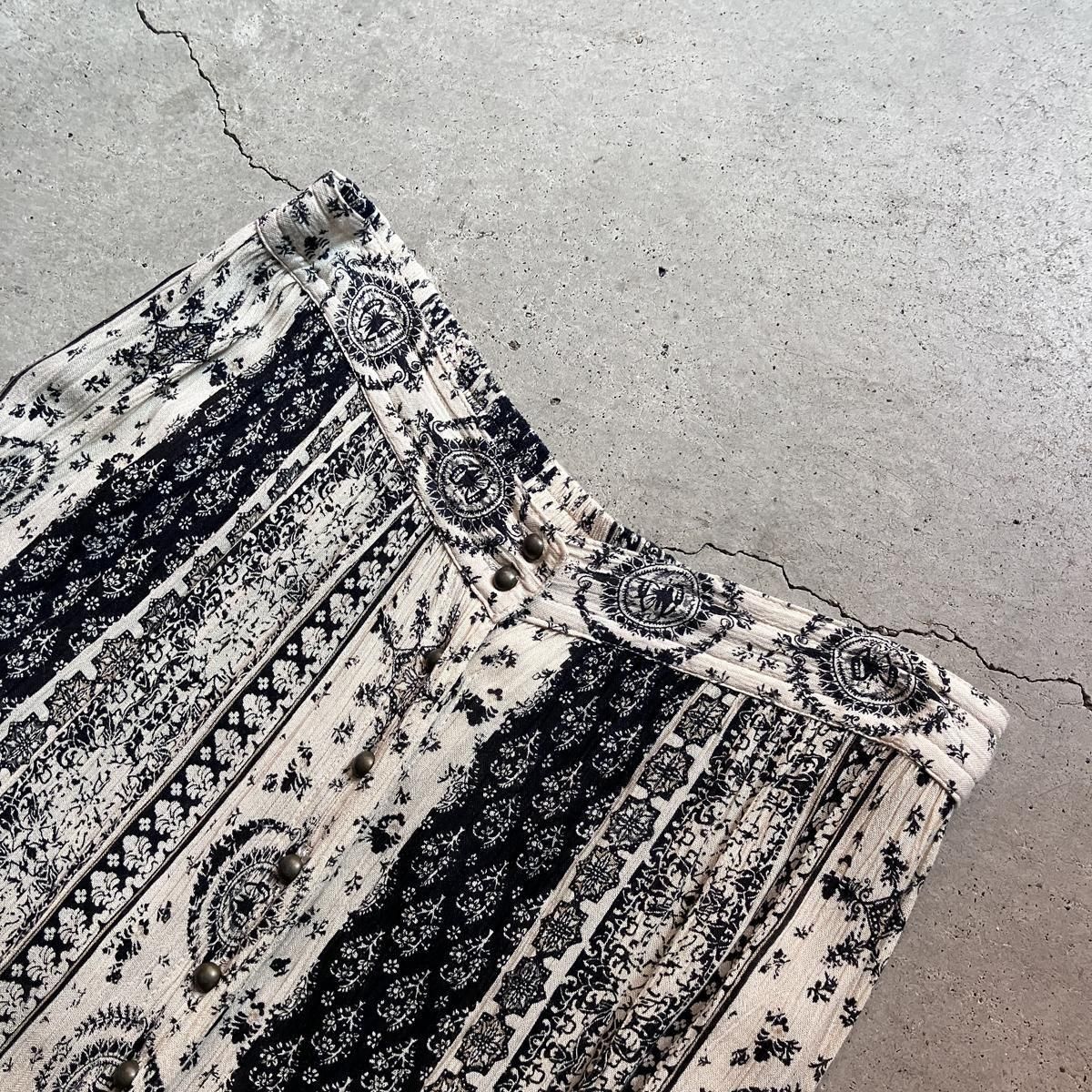 U.S. ơ  ޥѥ 󥰥ȡIndian Vintage Multi Pattern Gathered Skirt