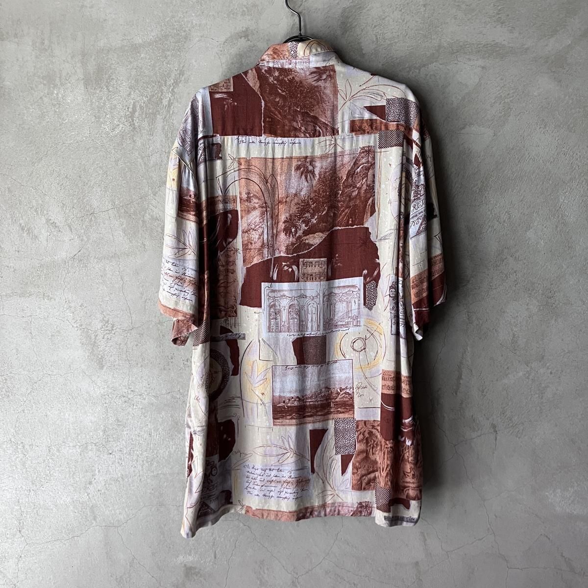 <img class='new_mark_img1' src='https://img.shop-pro.jp/img/new/icons13.gif' style='border:none;display:inline;margin:0px;padding:0px;width:auto;' />ե ơ 顼ץ ġFrench Vintage Collage Print Shirt