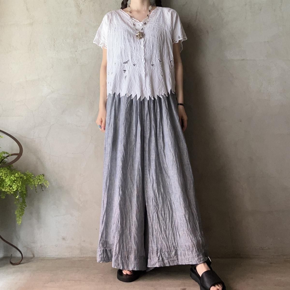 <img class='new_mark_img1' src='https://img.shop-pro.jp/img/new/icons13.gif' style='border:none;display:inline;margin:0px;padding:0px;width:auto;' />U.S. ơ åȥ졼 ֥饦Vintage Rib Cutwork Lace Blouse