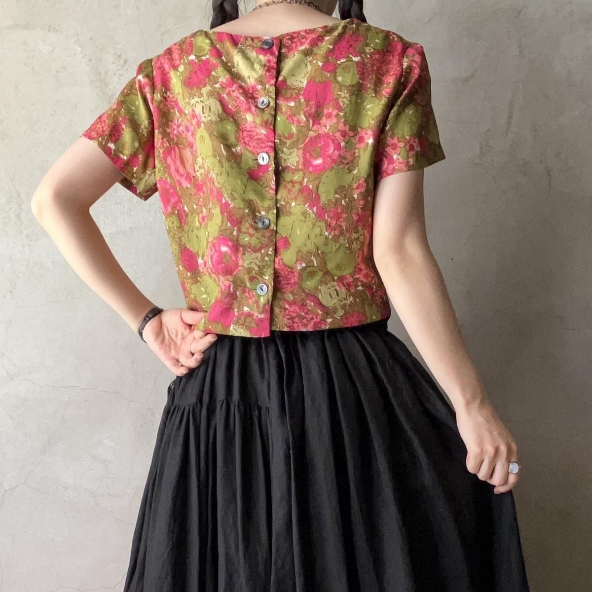 <img class='new_mark_img1' src='https://img.shop-pro.jp/img/new/icons13.gif' style='border:none;display:inline;margin:0px;padding:0px;width:auto;' />U.S. ơ եץ ѥͥ饤ȥåץFrench Vintage Floral Print Tops