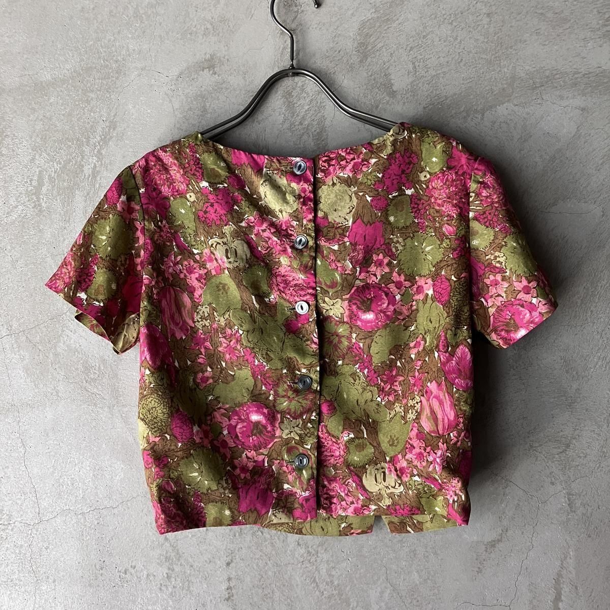 <img class='new_mark_img1' src='https://img.shop-pro.jp/img/new/icons13.gif' style='border:none;display:inline;margin:0px;padding:0px;width:auto;' />U.S. ơ եץ ѥͥ饤ȥåץFrench Vintage Floral Print Tops