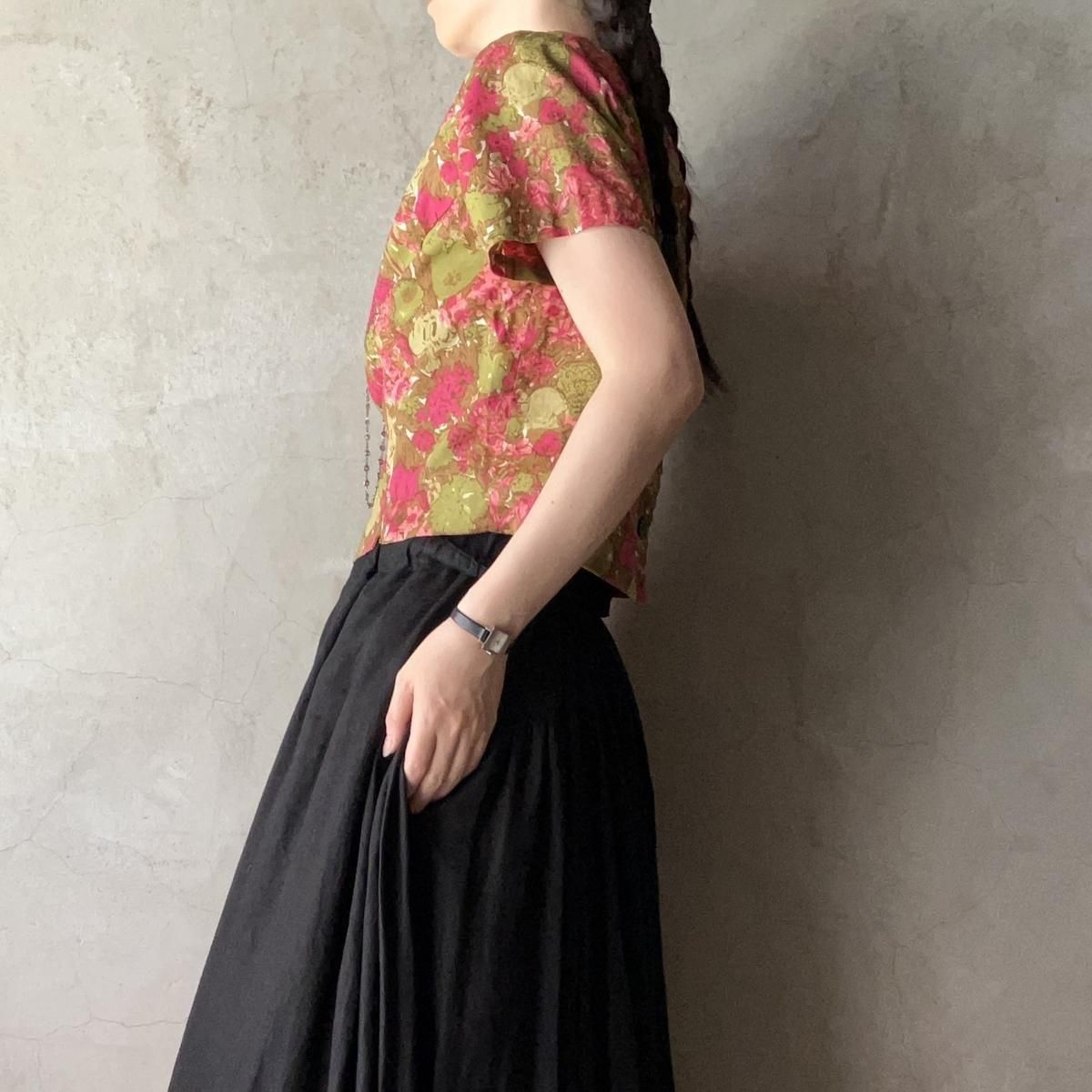 <img class='new_mark_img1' src='https://img.shop-pro.jp/img/new/icons13.gif' style='border:none;display:inline;margin:0px;padding:0px;width:auto;' />U.S. ơ եץ ѥͥ饤ȥåץFrench Vintage Floral Print Tops