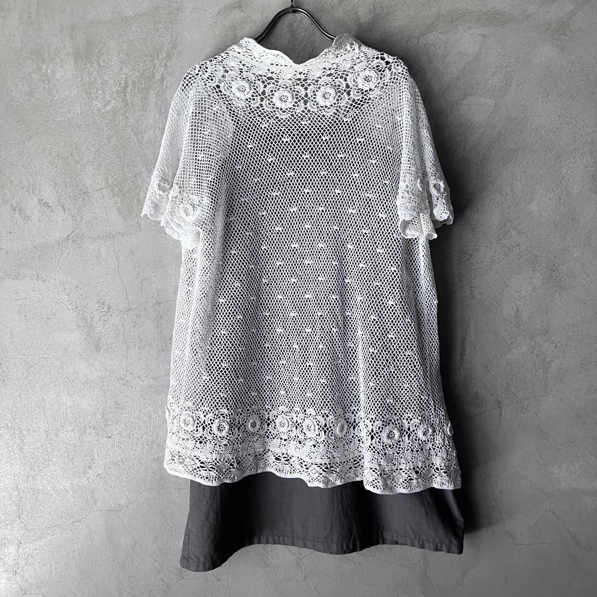 <img class='new_mark_img1' src='https://img.shop-pro.jp/img/new/icons13.gif' style='border:none;display:inline;margin:0px;padding:0px;width:auto;' />ե ơ ե åȥ졼 ǥFrench Vintage Crochet Lace Cardigan 