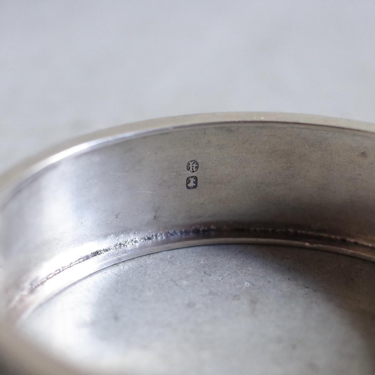 シルバー 花模様 バングル　ビンテージバングル 1884年 シルバー 花模様 バングル（c.1884 Silver Flower Bangle