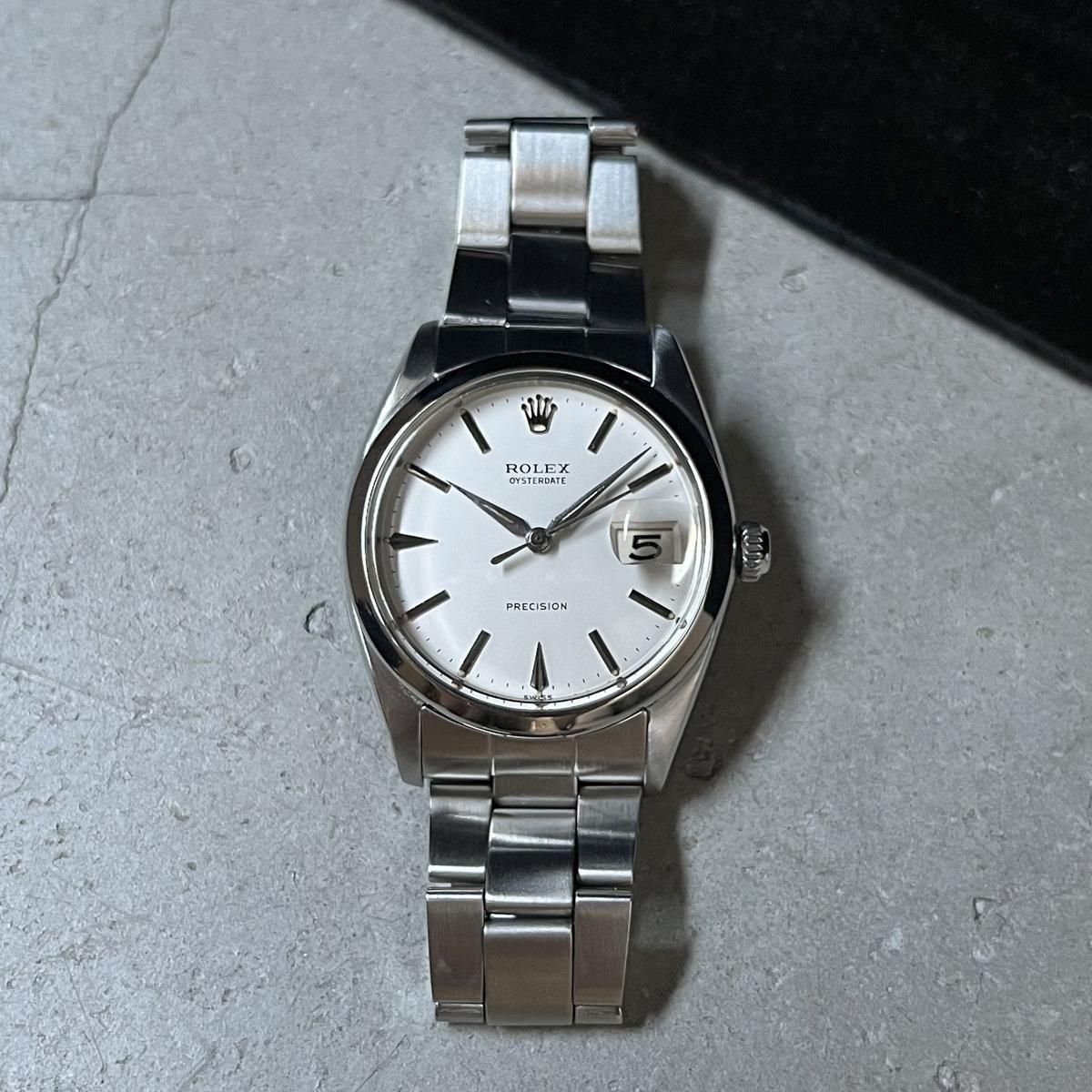 <img class='new_mark_img1' src='https://img.shop-pro.jp/img/new/icons13.gif' style='border:none;display:inline;margin:0px;padding:0px;width:auto;' />ROLEX OYSTER DATE PRECISIONʥå  ǥ ץ쥷˥ۥ磻ȥ ֥쥹