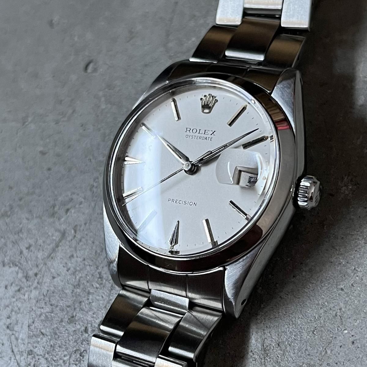 <img class='new_mark_img1' src='https://img.shop-pro.jp/img/new/icons13.gif' style='border:none;display:inline;margin:0px;padding:0px;width:auto;' />ROLEX OYSTER DATE PRECISIONʥå  ǥ ץ쥷˥ۥ磻ȥ ֥쥹